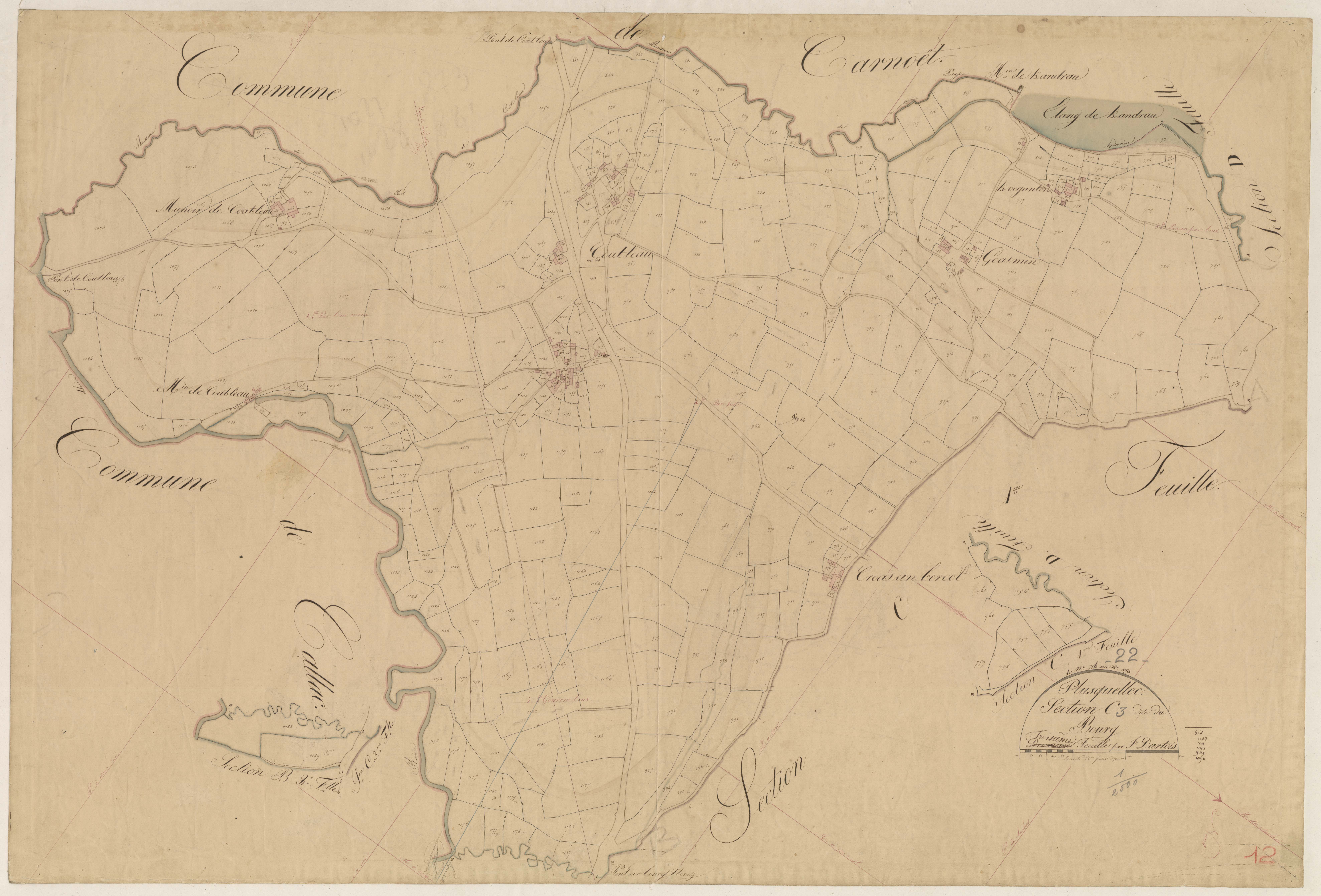 Plusquellec - Section C, 3e feuille