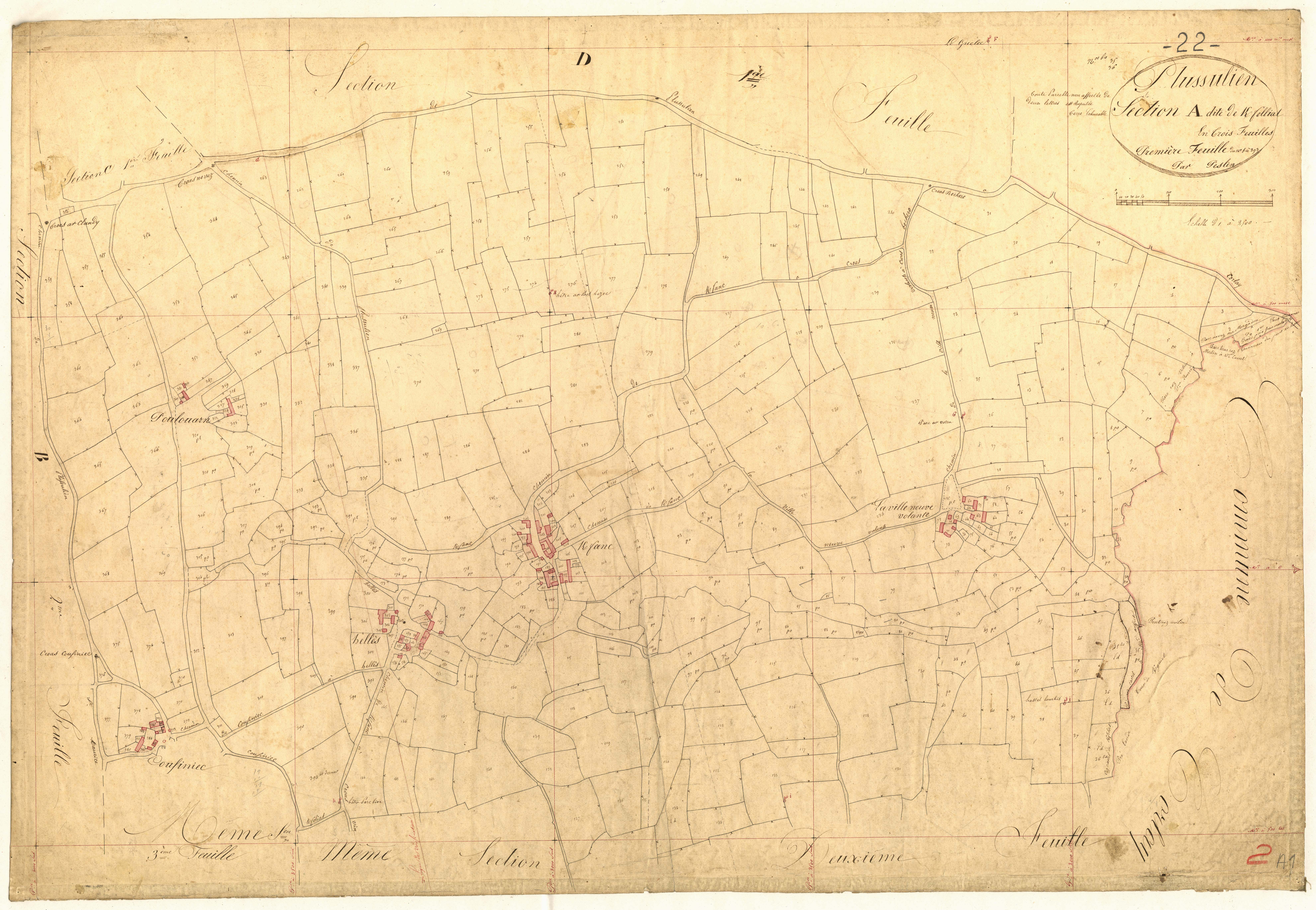 Plussulien - Section A, 1re feuille