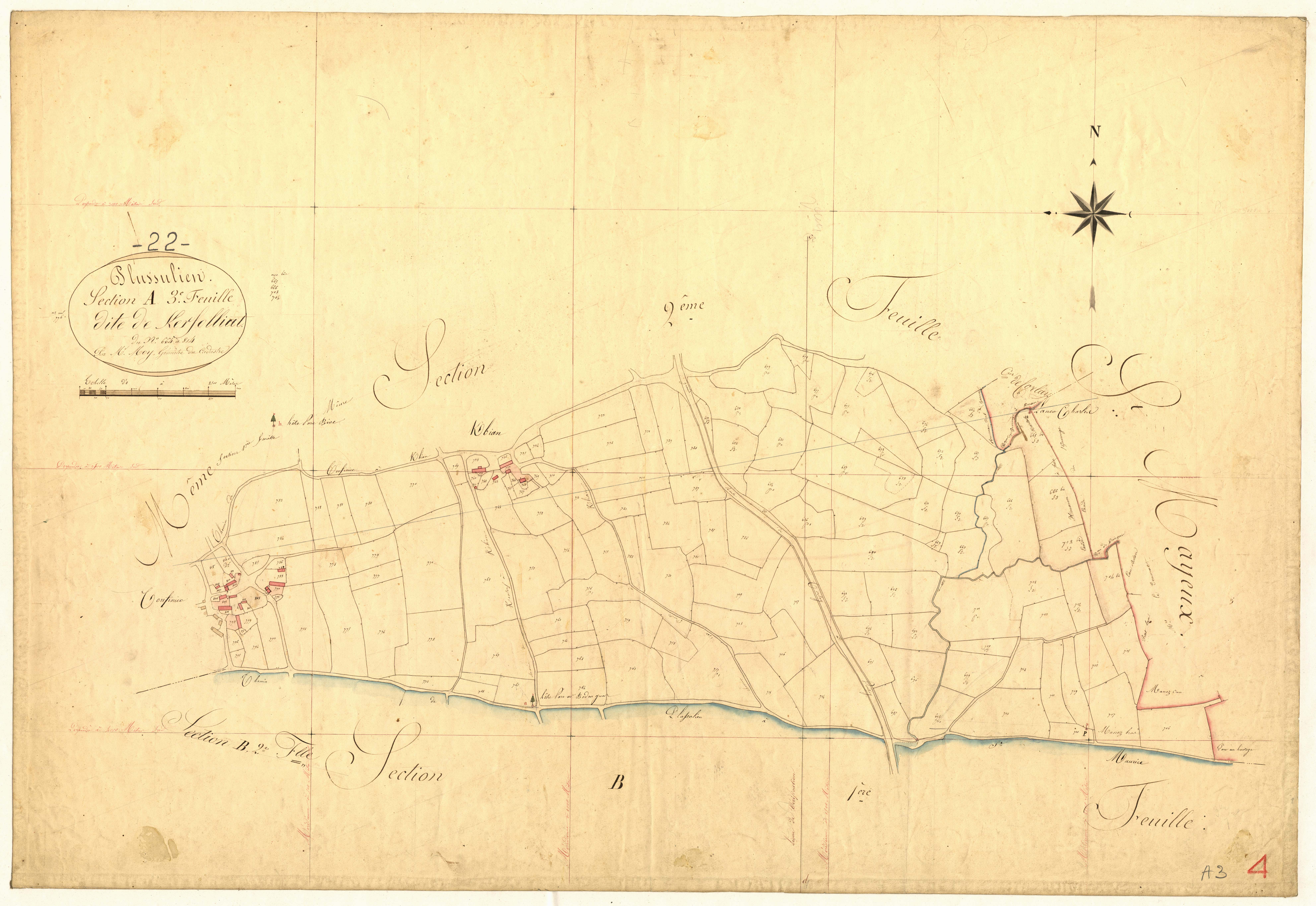 Plussulien - Section A, 3e feuille