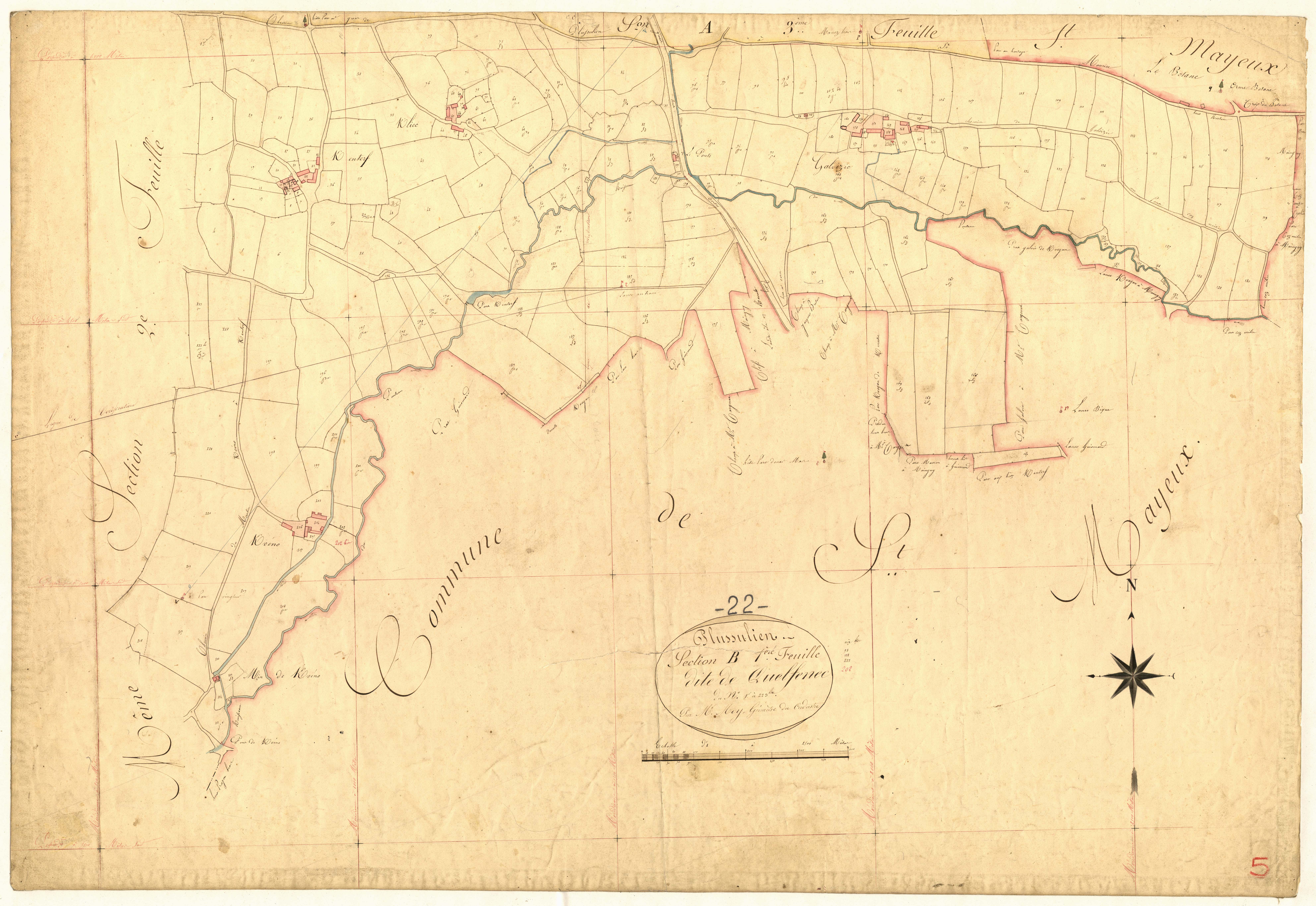 Plussulien - Section B, 1re feuille