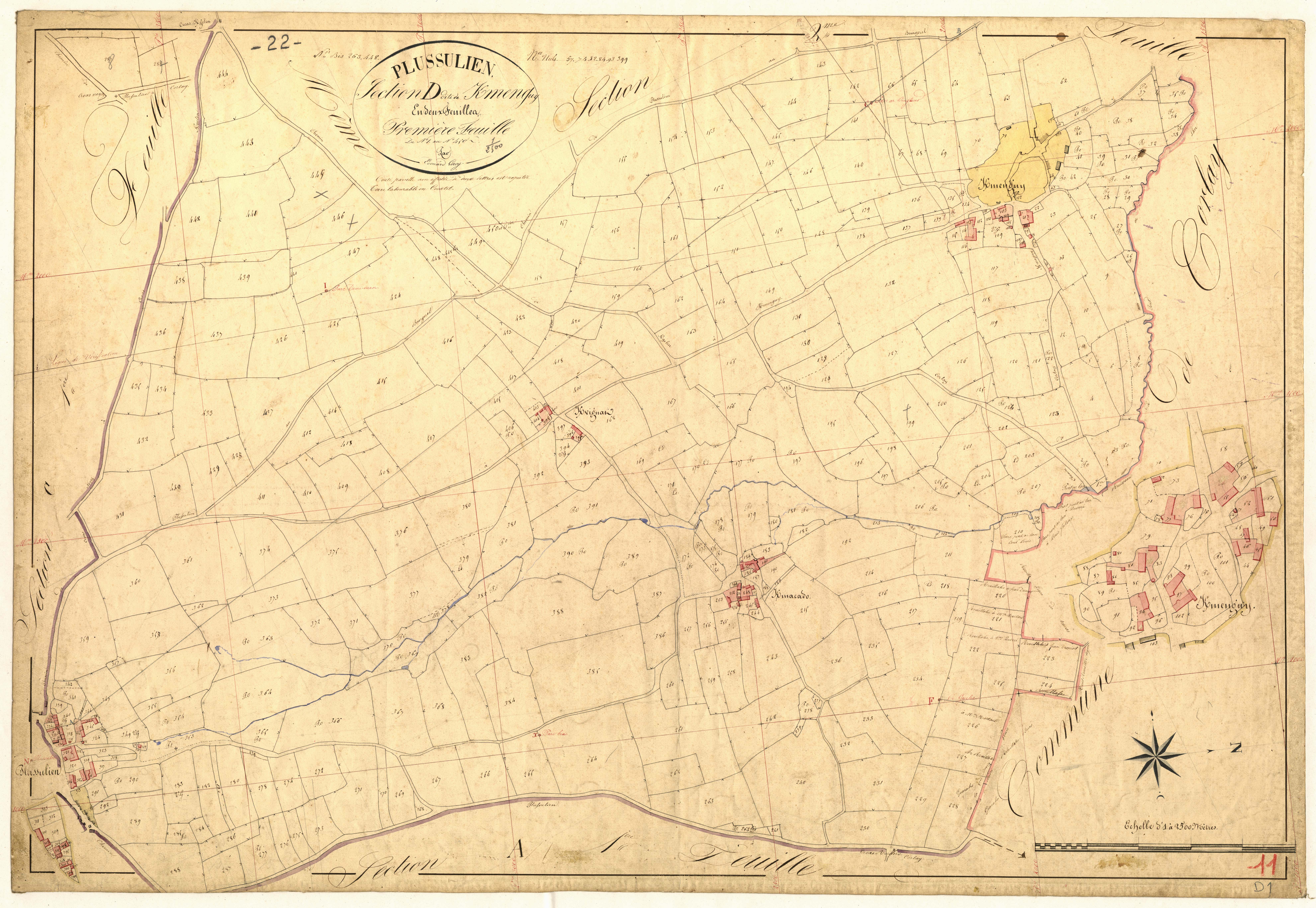 Plussulien - Section D, 1re feuille