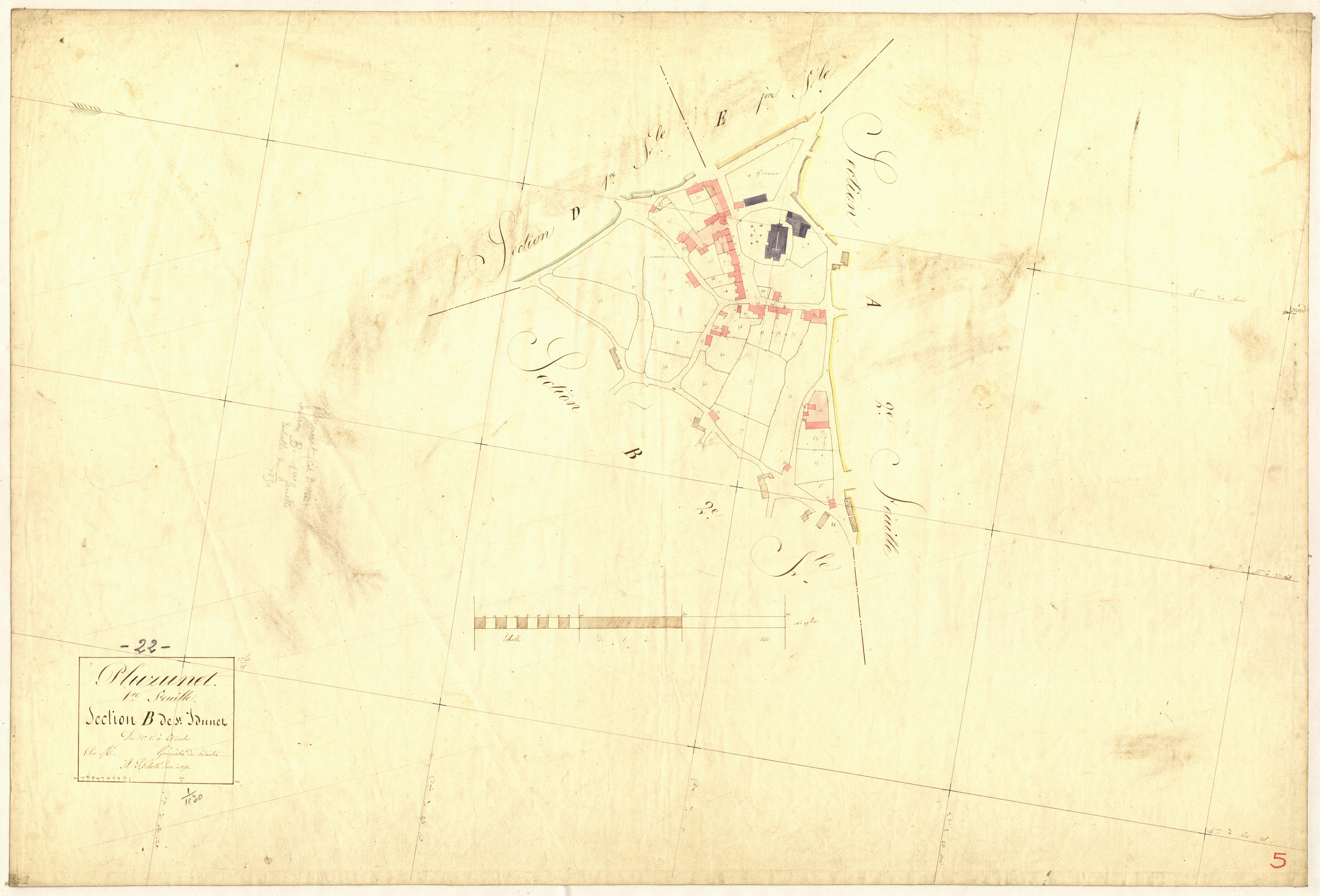 Pluzunet - Section B, 1re feuille