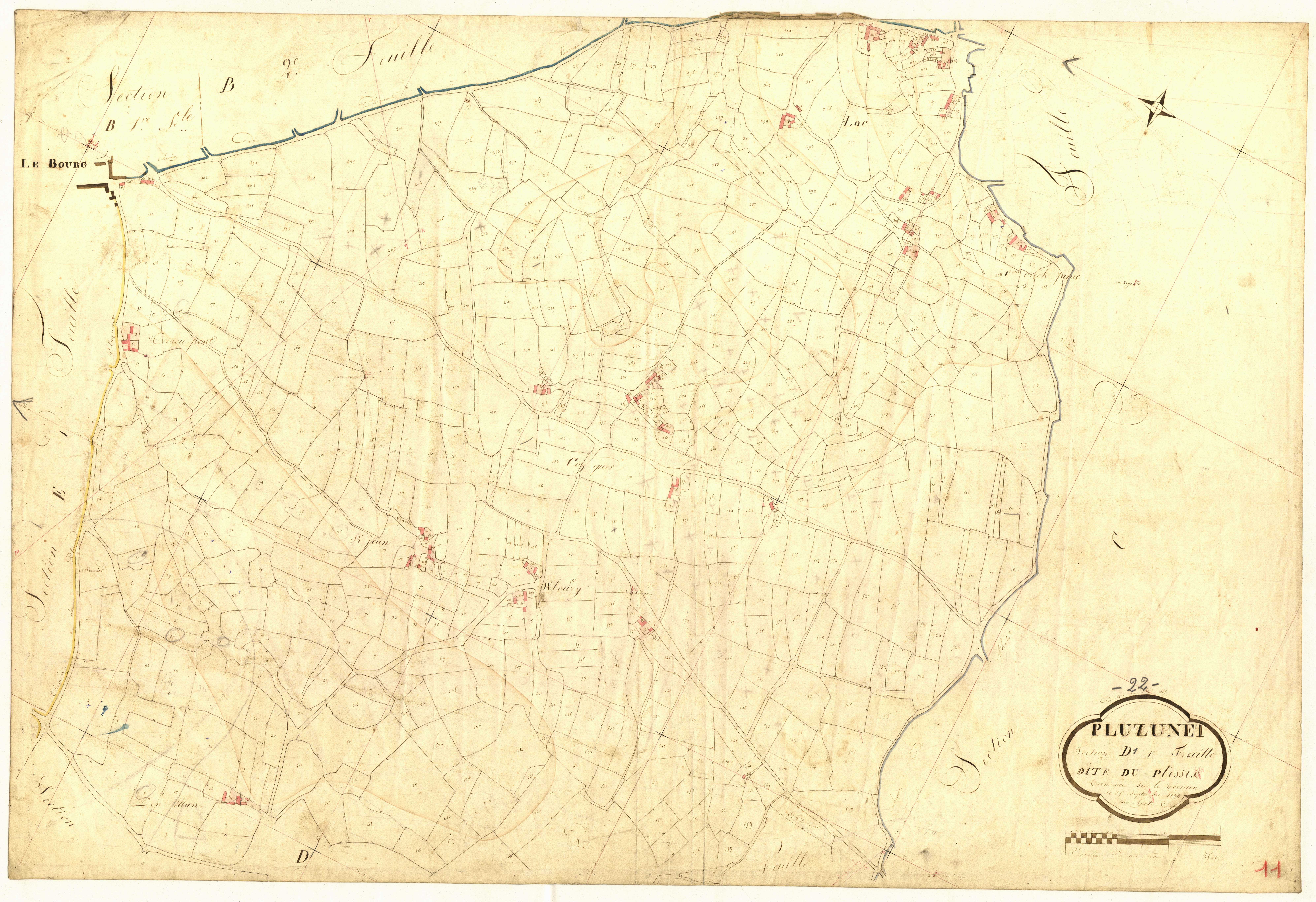 Pluzunet - Section D, 1re feuille