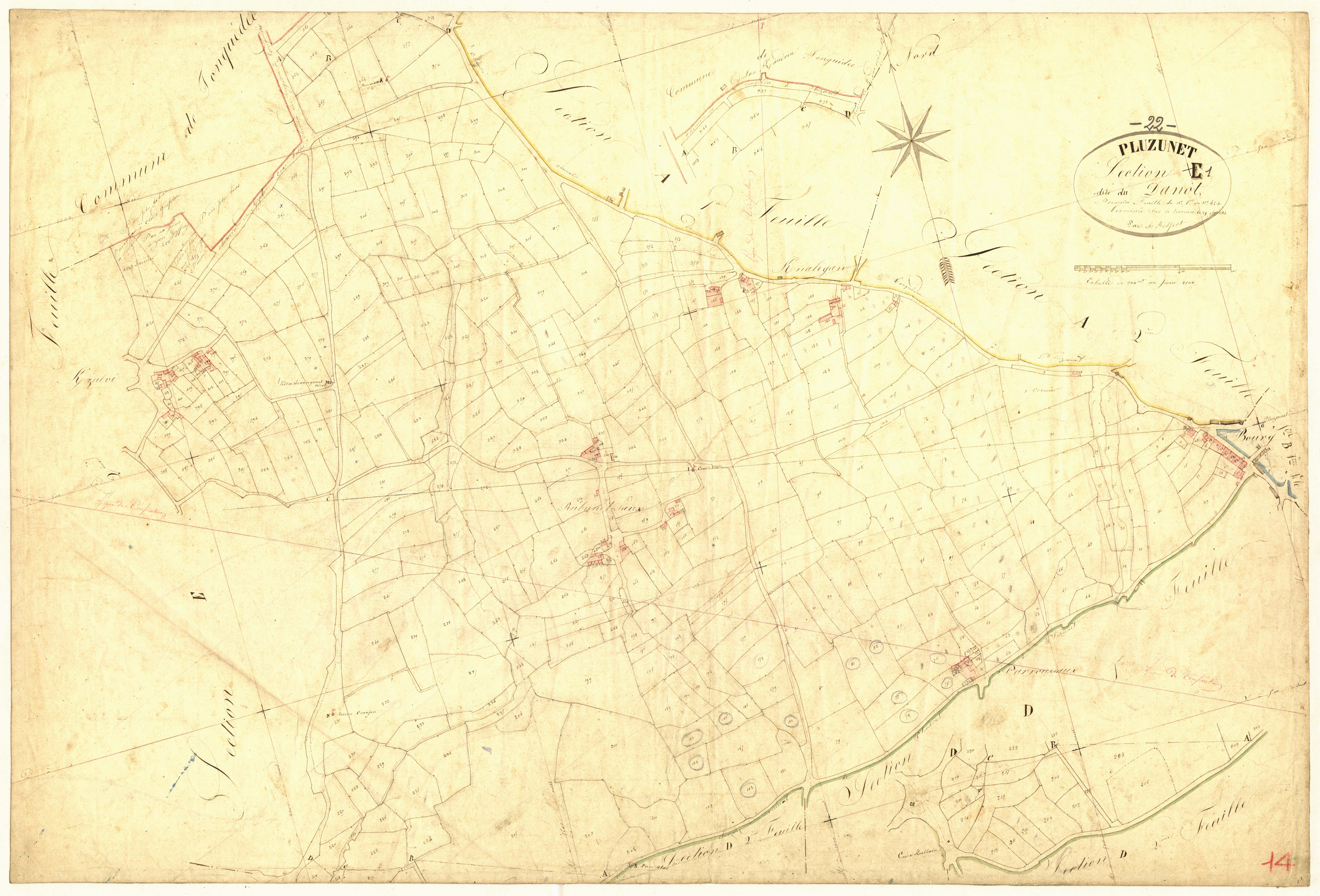 Pluzunet - Section E, 1re feuille