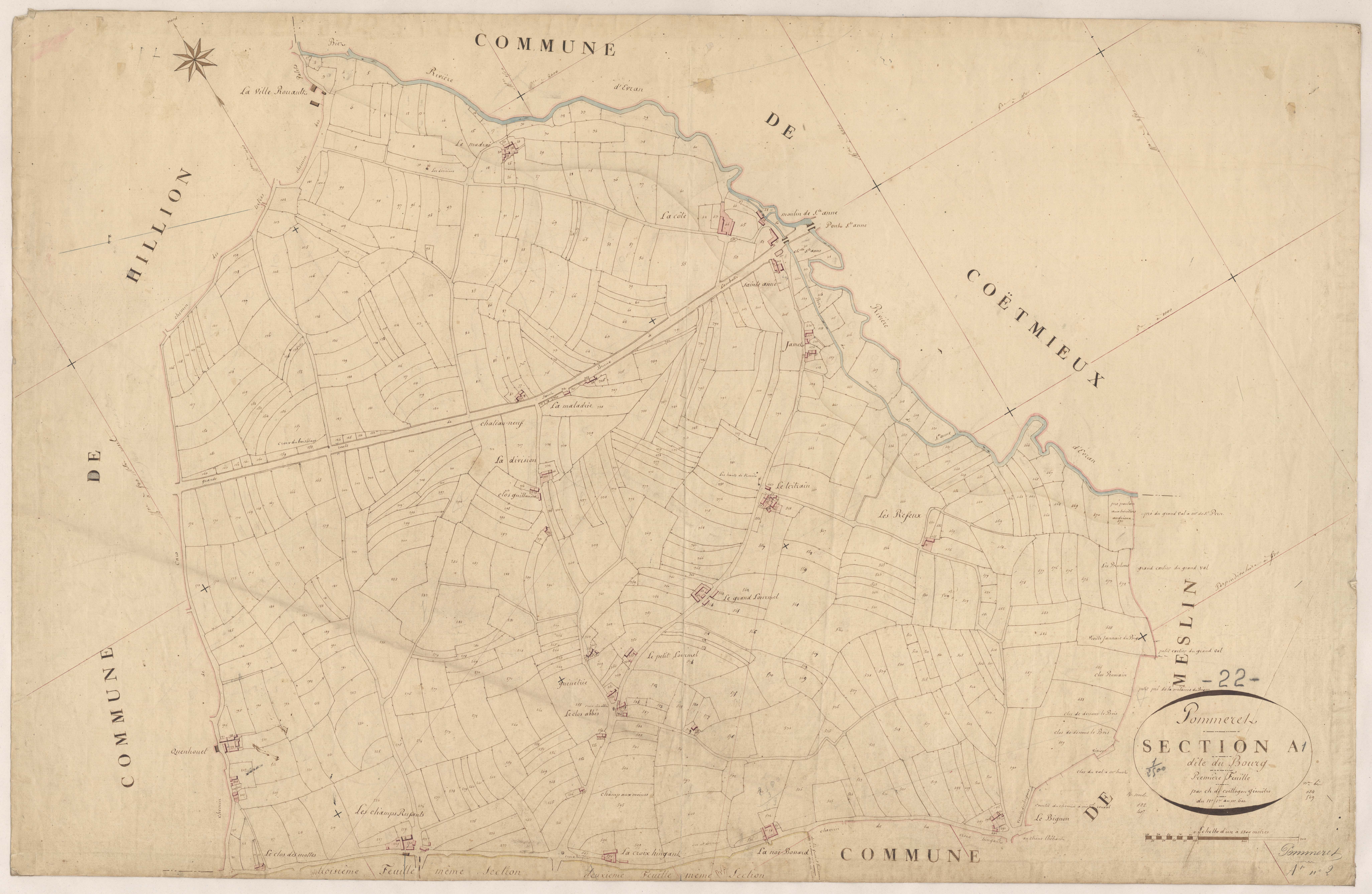 Pommeret - Section A, 1re feuille