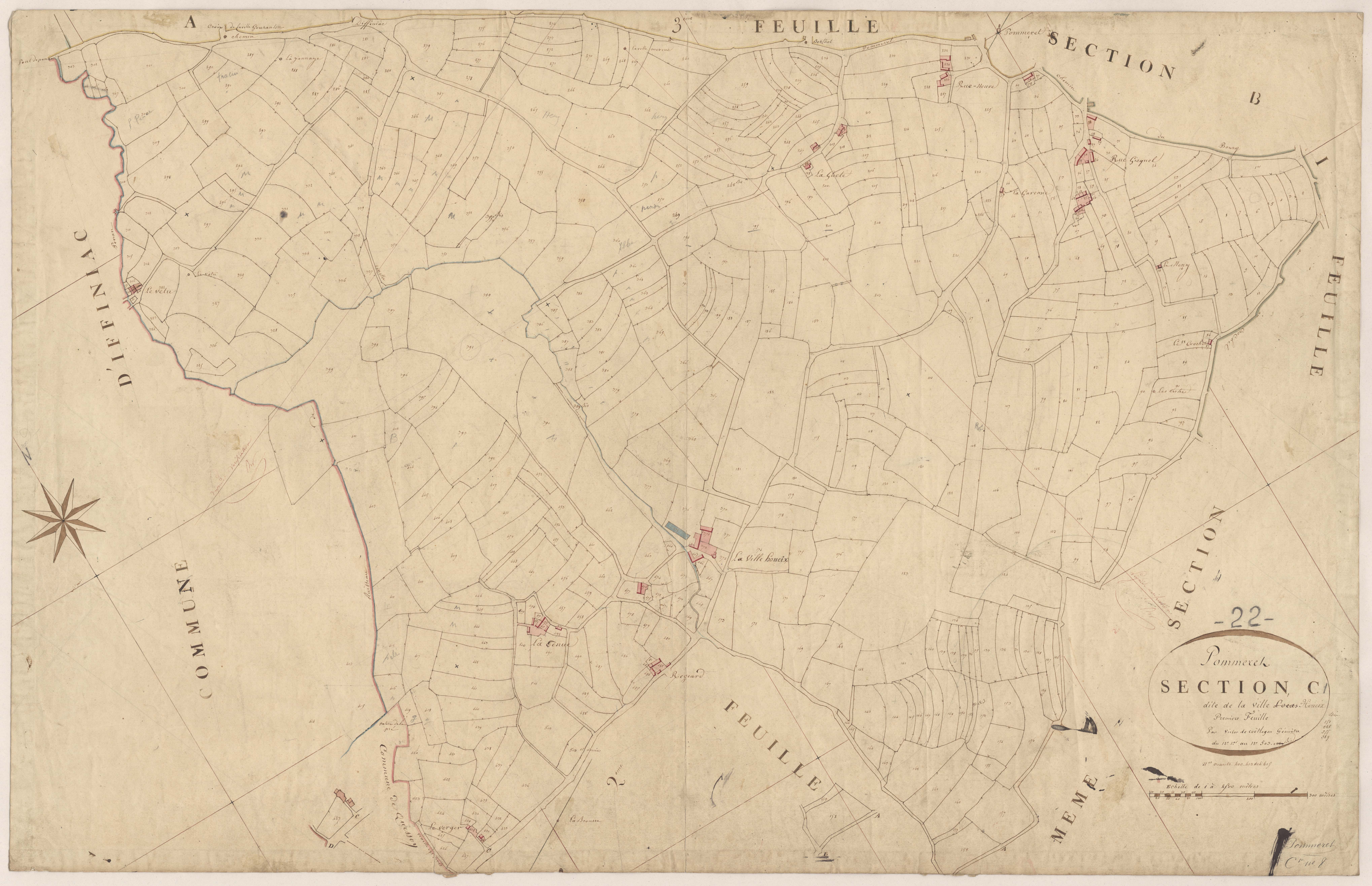 Pommeret - Section C, 1re feuille