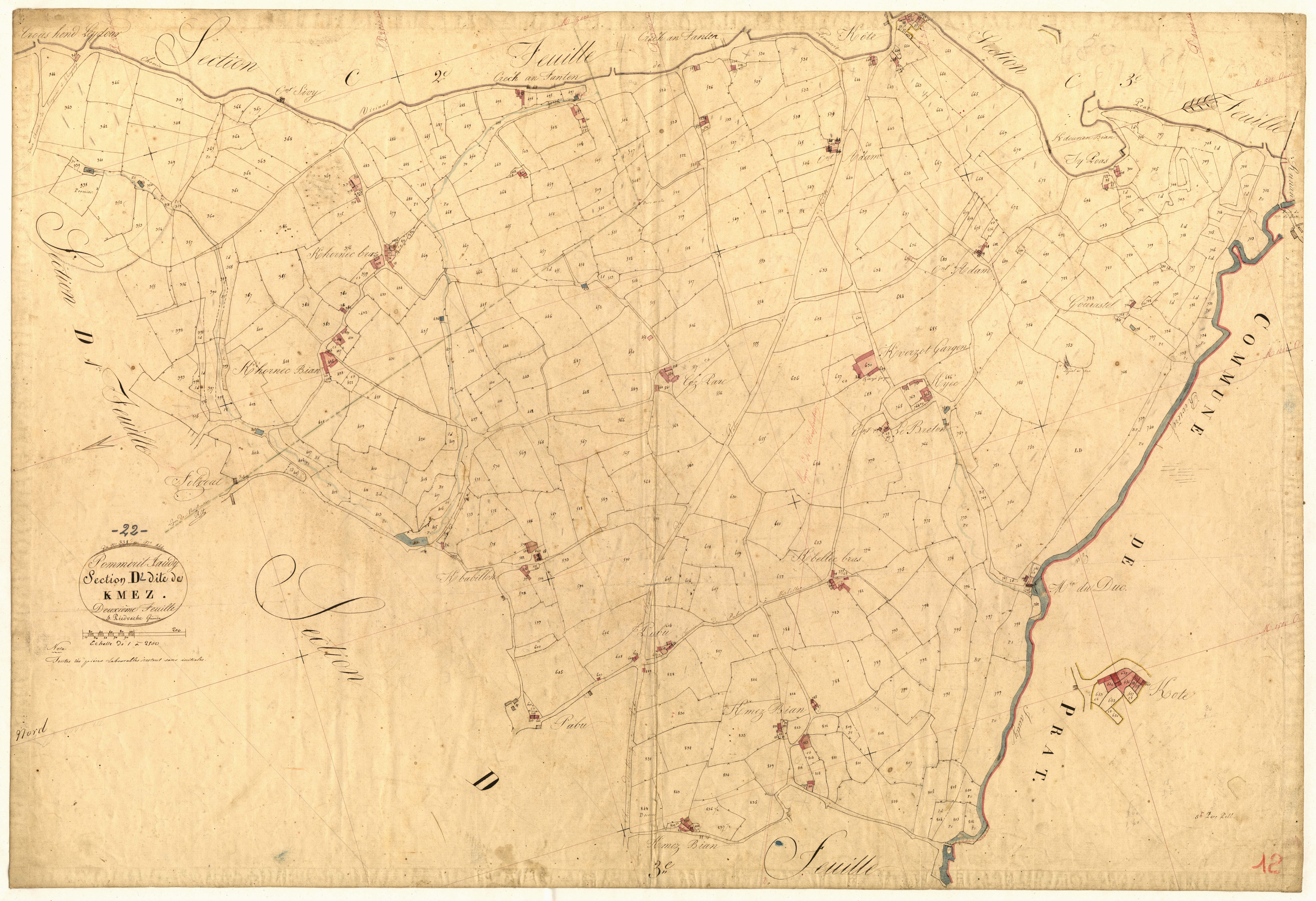 Pommerit-Jaudy - Section D, 2e feuille