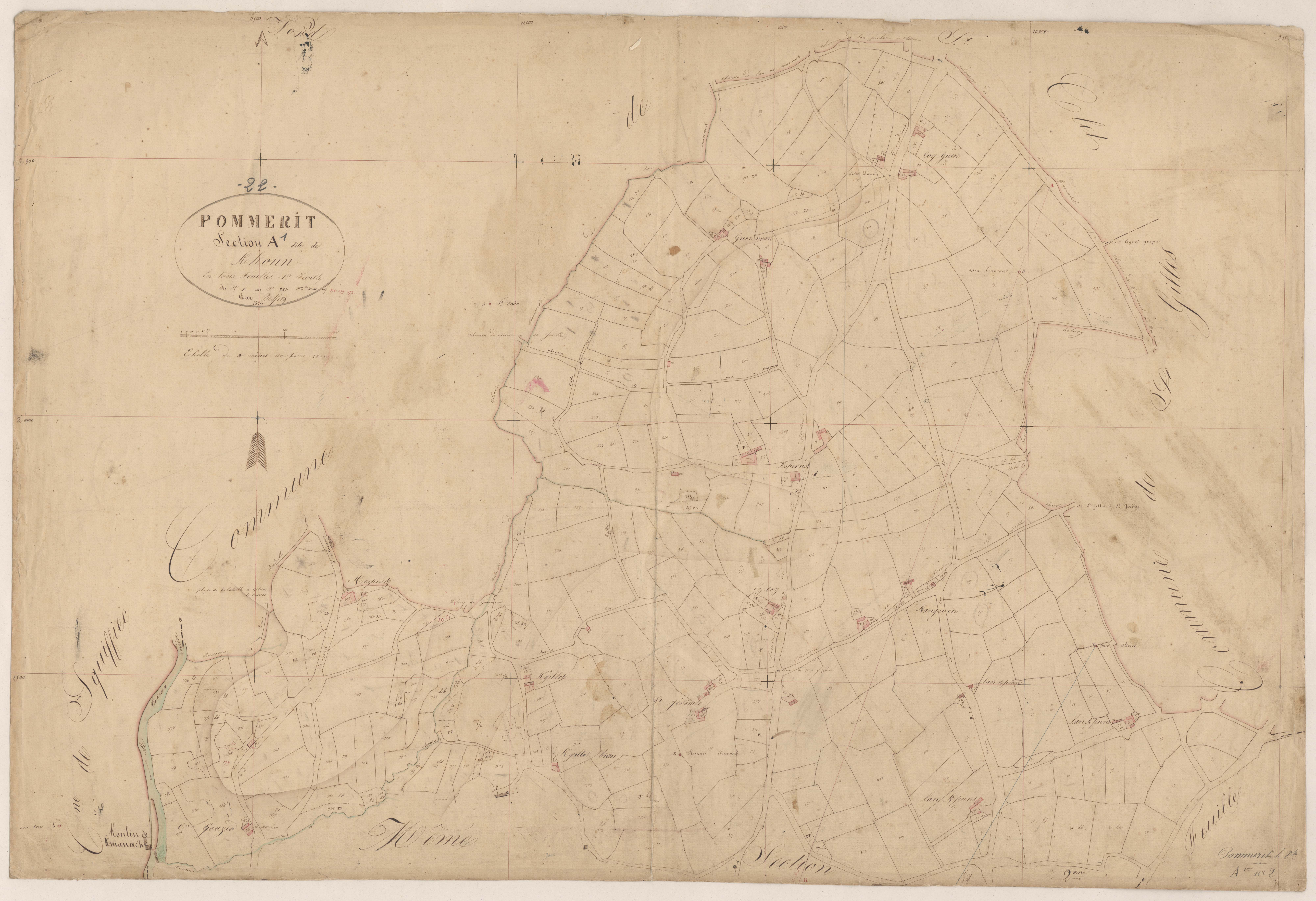 Pommerit-le-Vicomte - Section A, 1re feuille