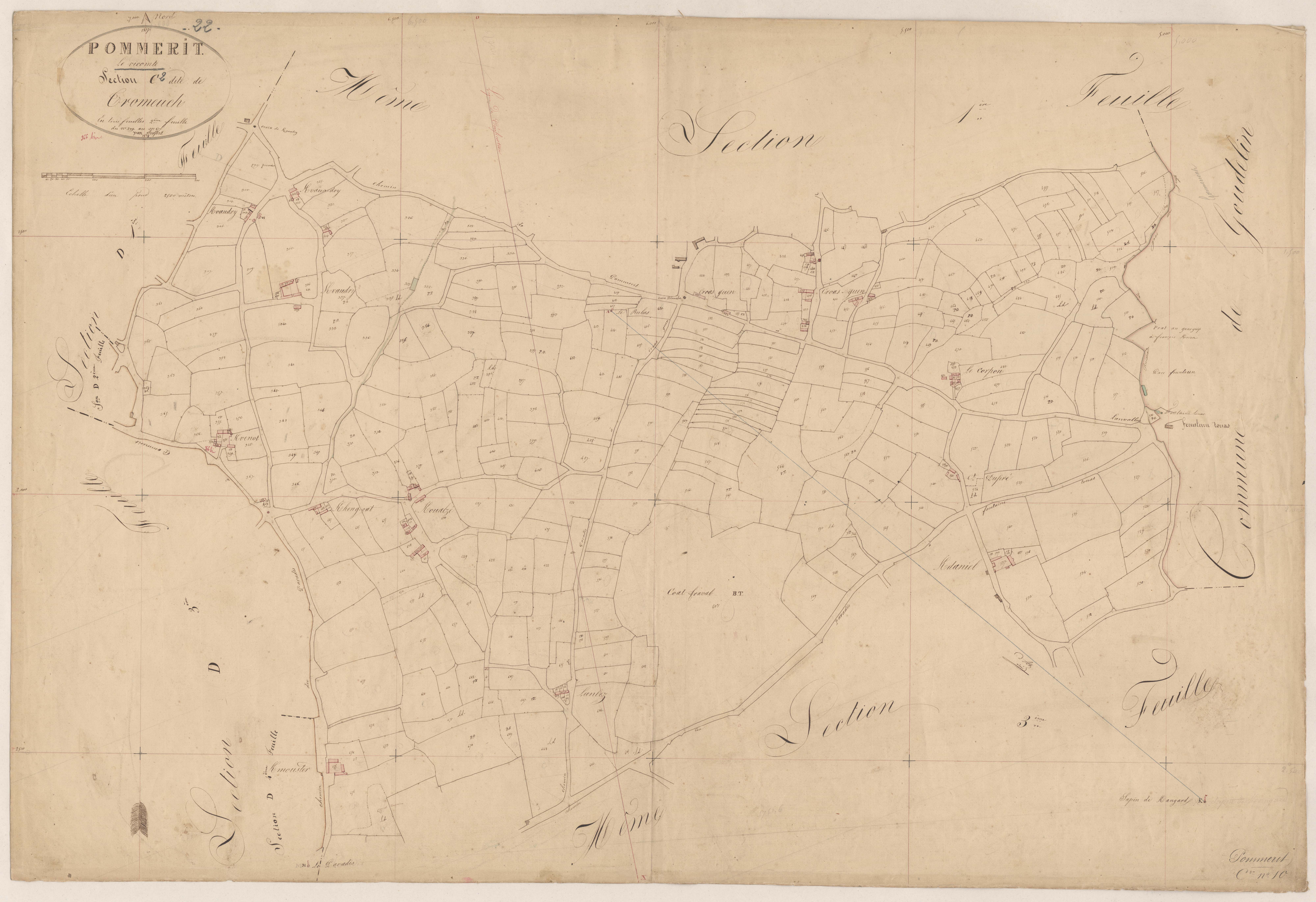 Pommerit-le-Vicomte - Section C, 2e feuille