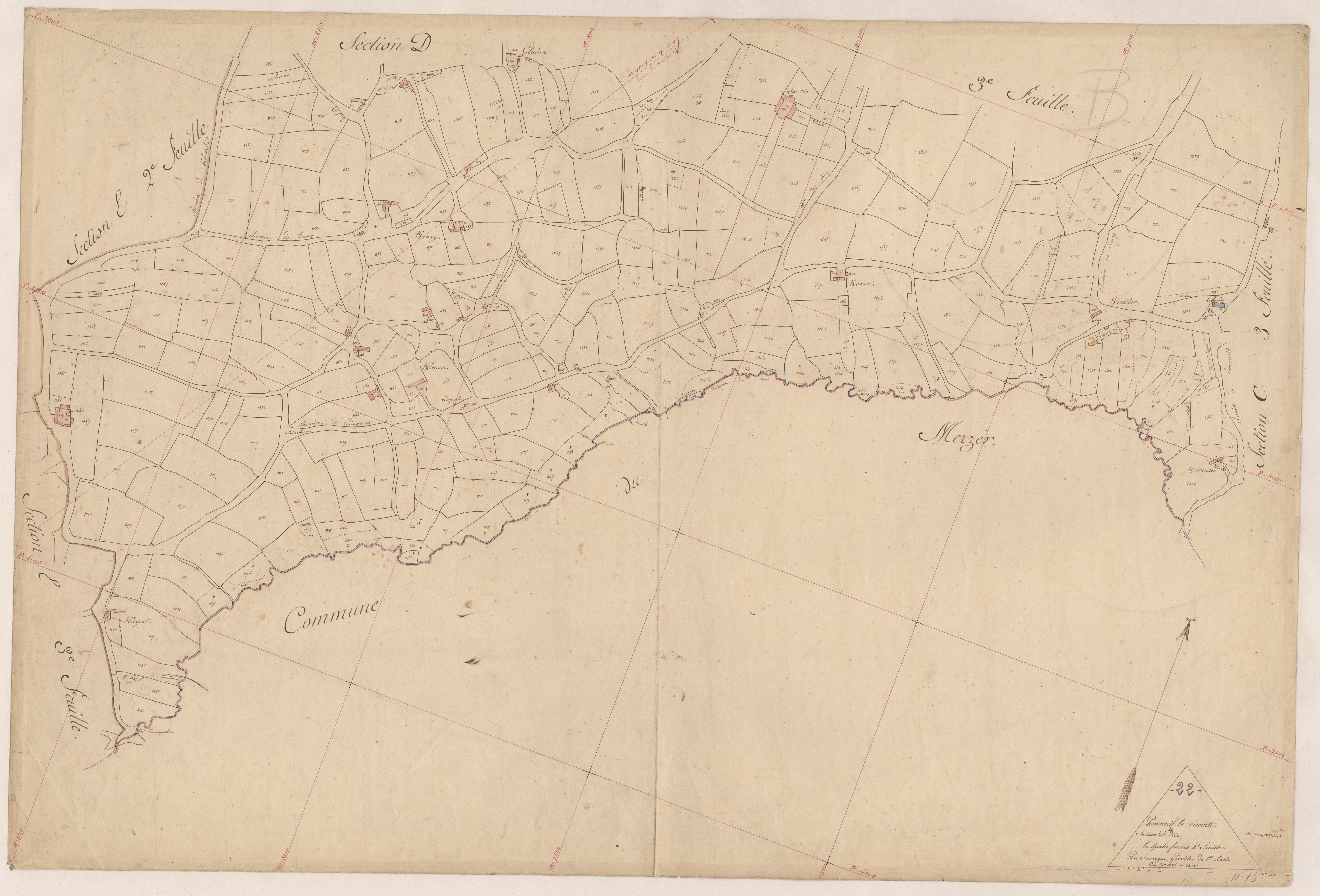 Pommerit-le-Vicomte - Section D, 4e feuille