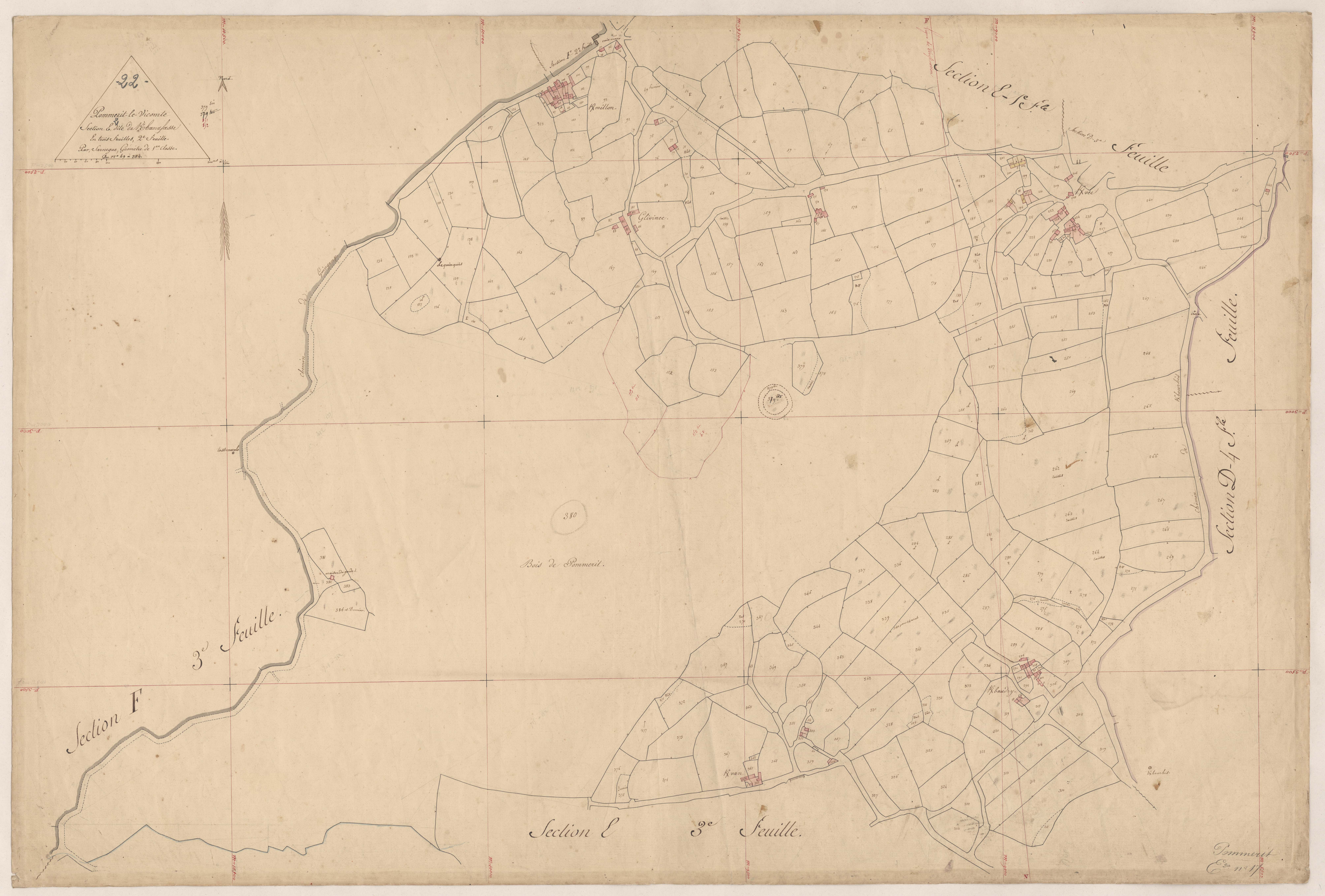 Pommerit-le-Vicomte - Section E, 2e feuille