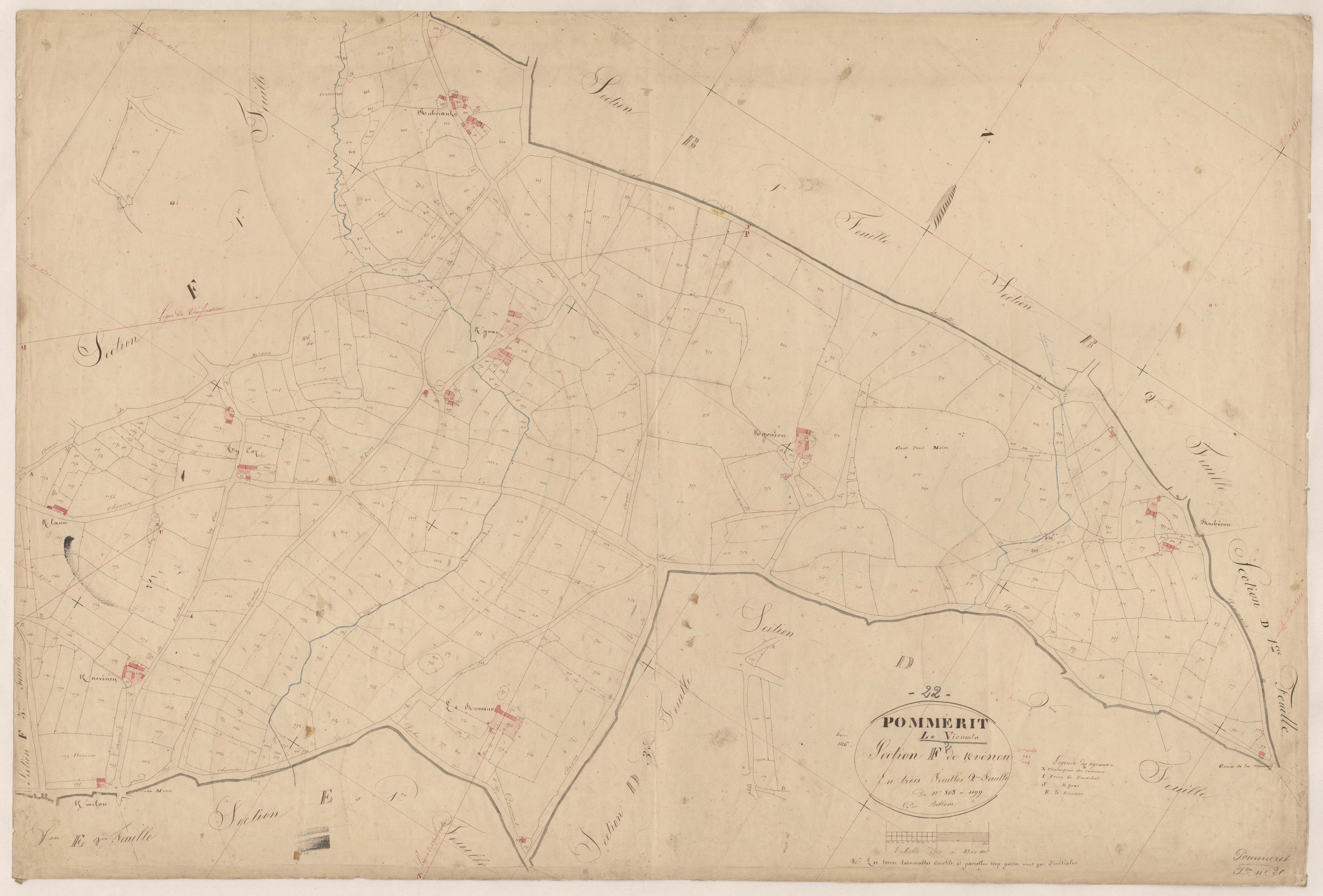 Pommerit-le-Vicomte - Section F, 2e feuille