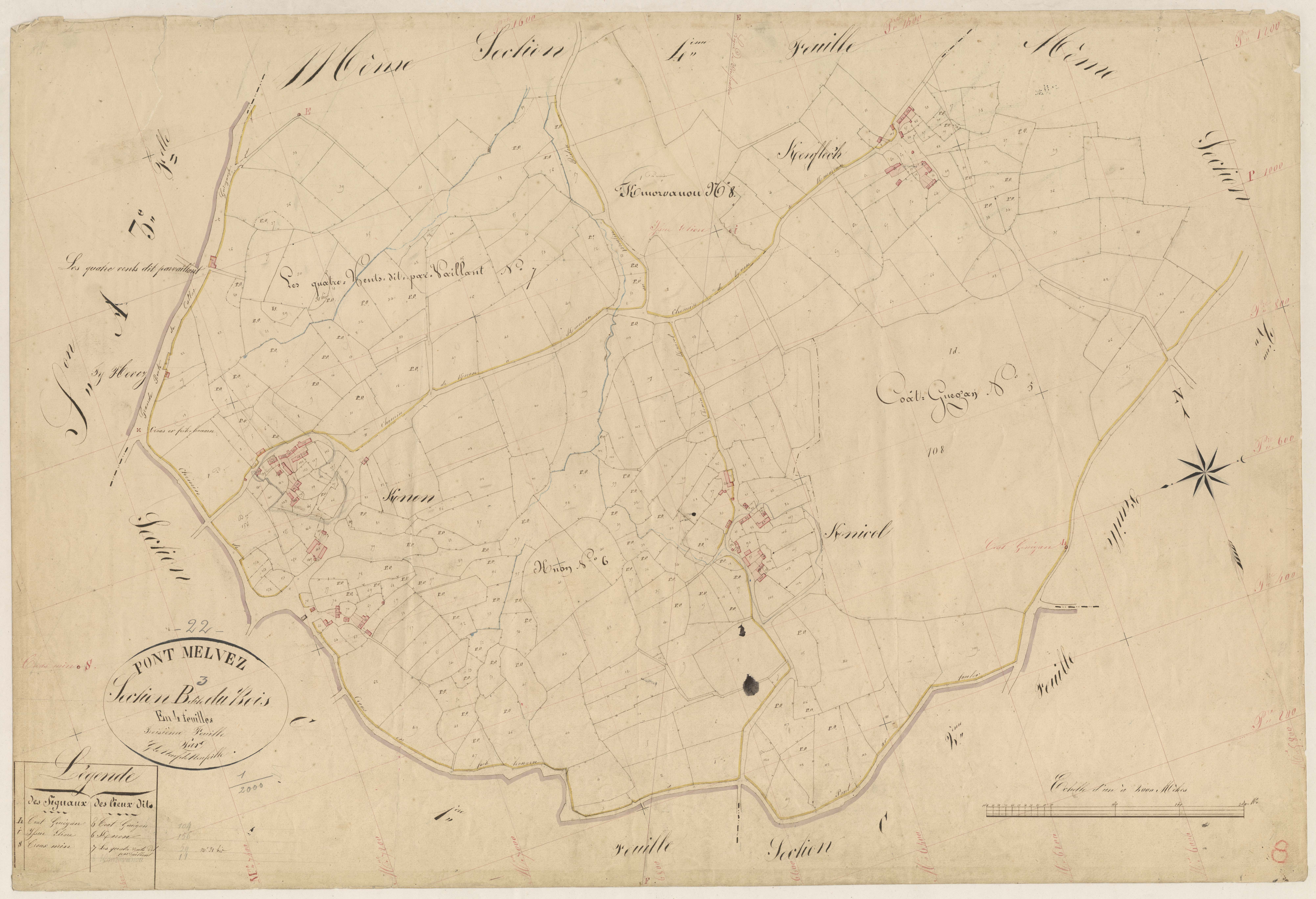 Pont-Melvez - Section B, 3e feuille
