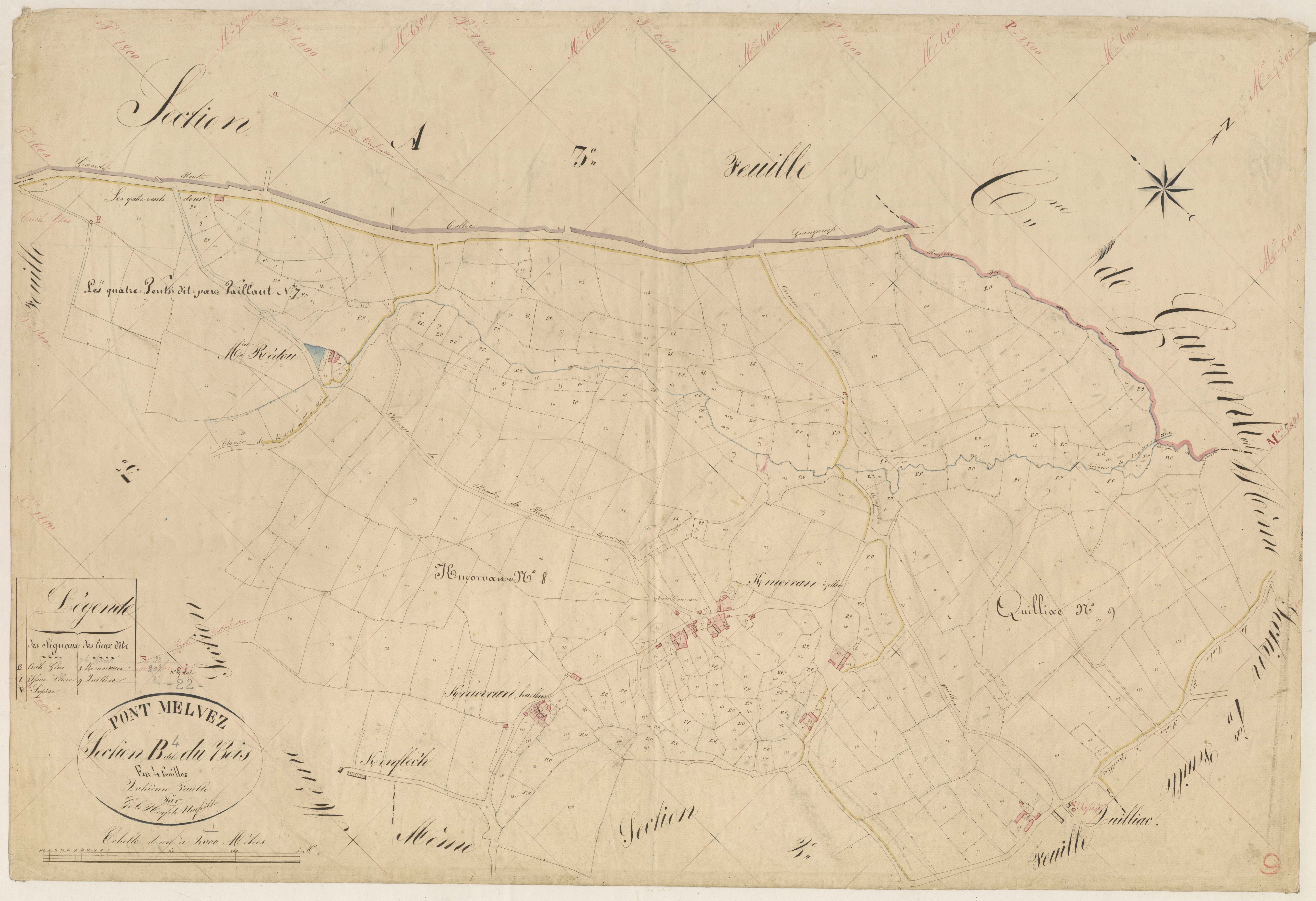 Pont-Melvez - Section B, 4e feuille