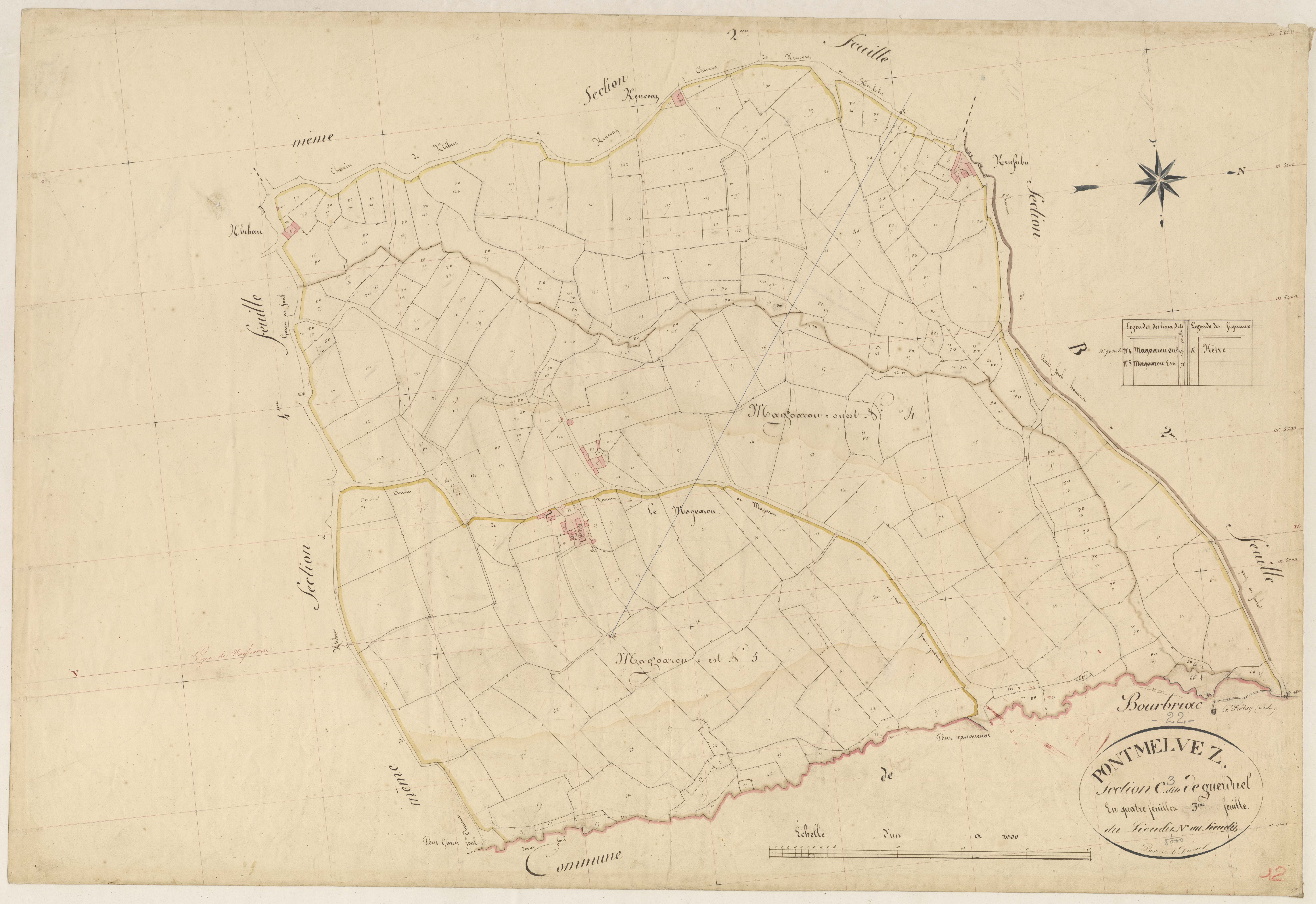Pont-Melvez - Section C, 3e feuille