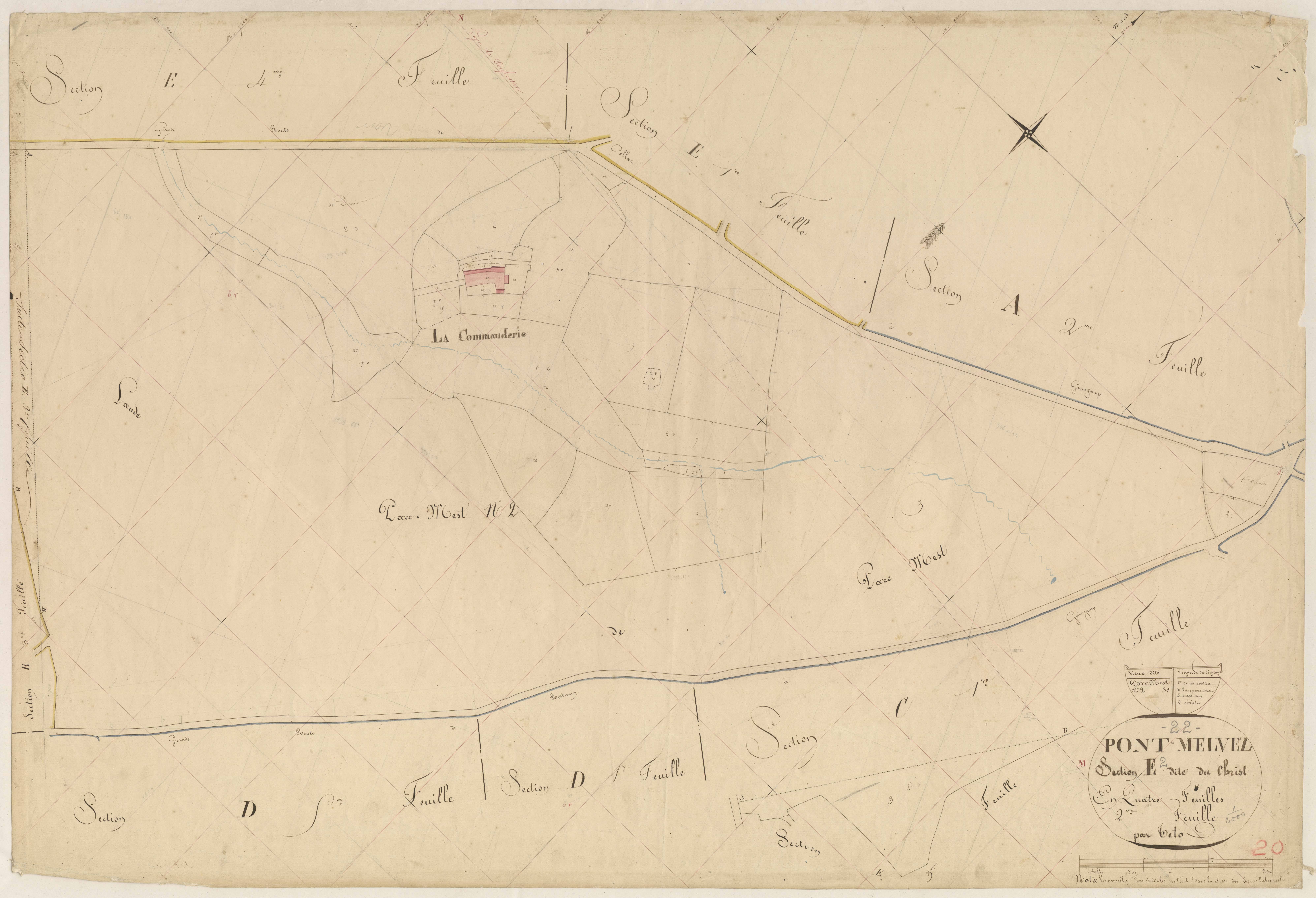 Pont-Melvez - Section E, 2e feuille