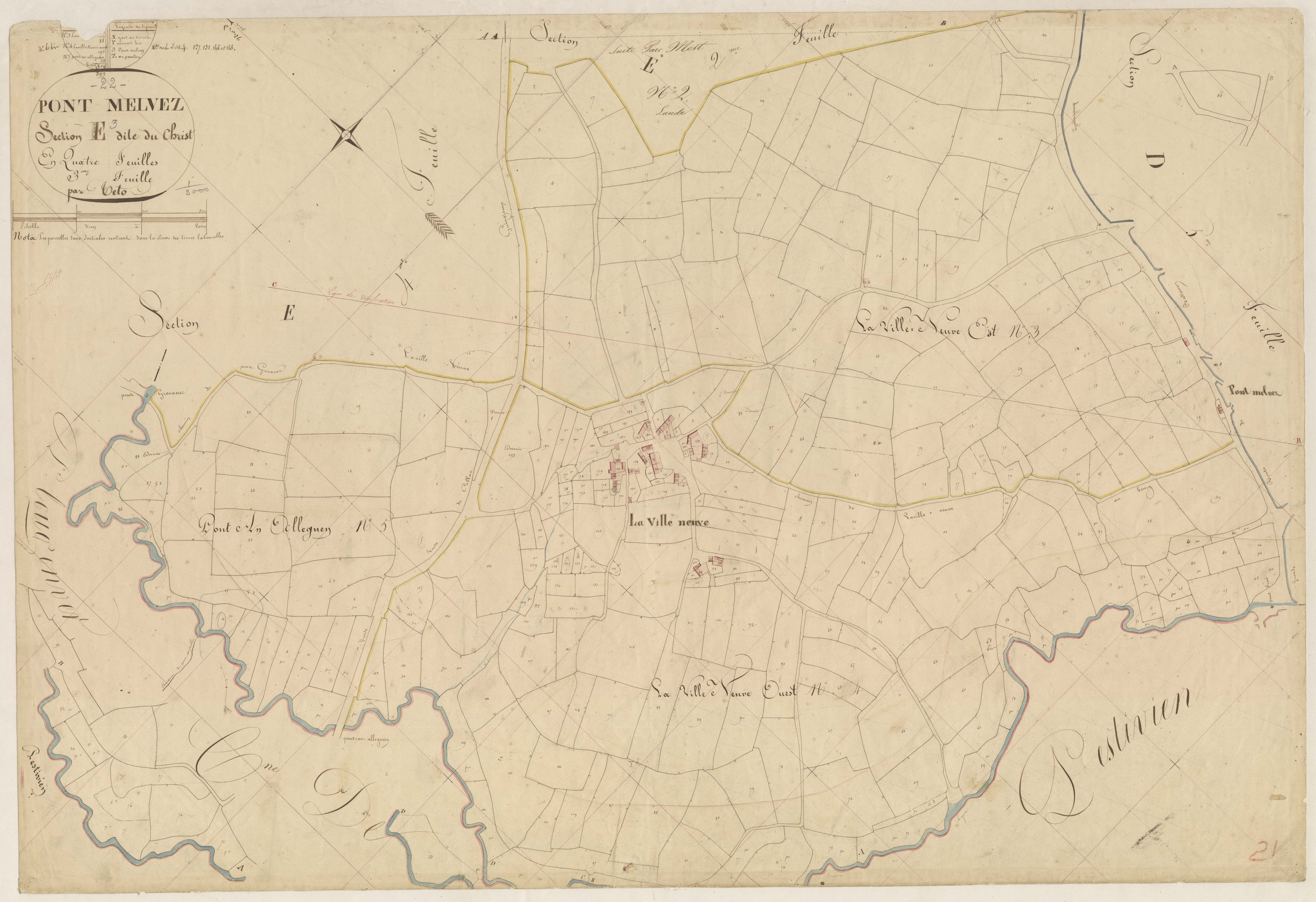Pont-Melvez - Section E, 3e feuille