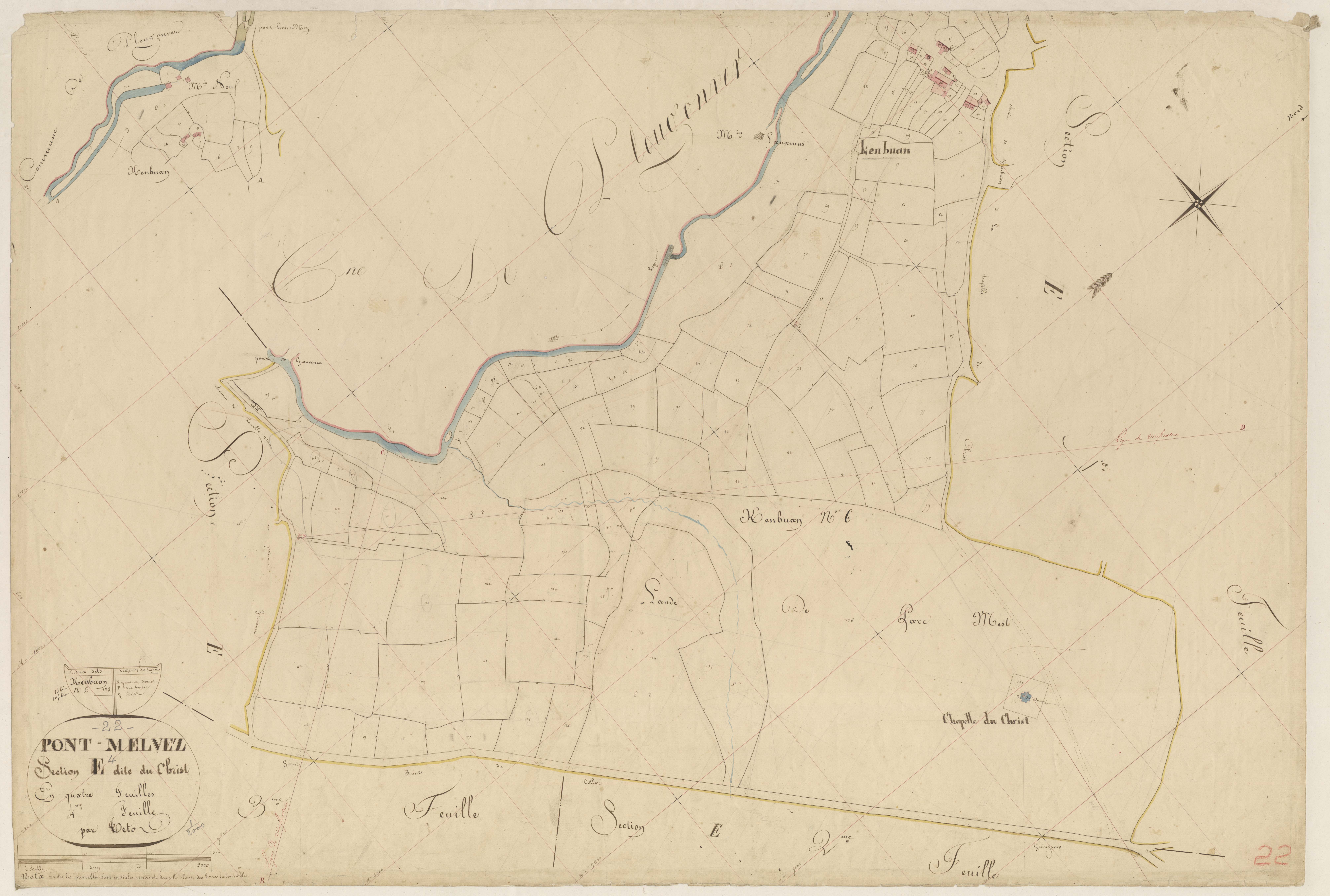 Pont-Melvez - Section E, 4e feuille
