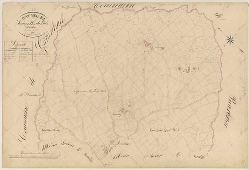 Pont-Melvez - Section B, 1re feuille