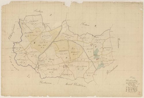 Pont-Melvez - Tableau d'assemblage : sections C, D, E