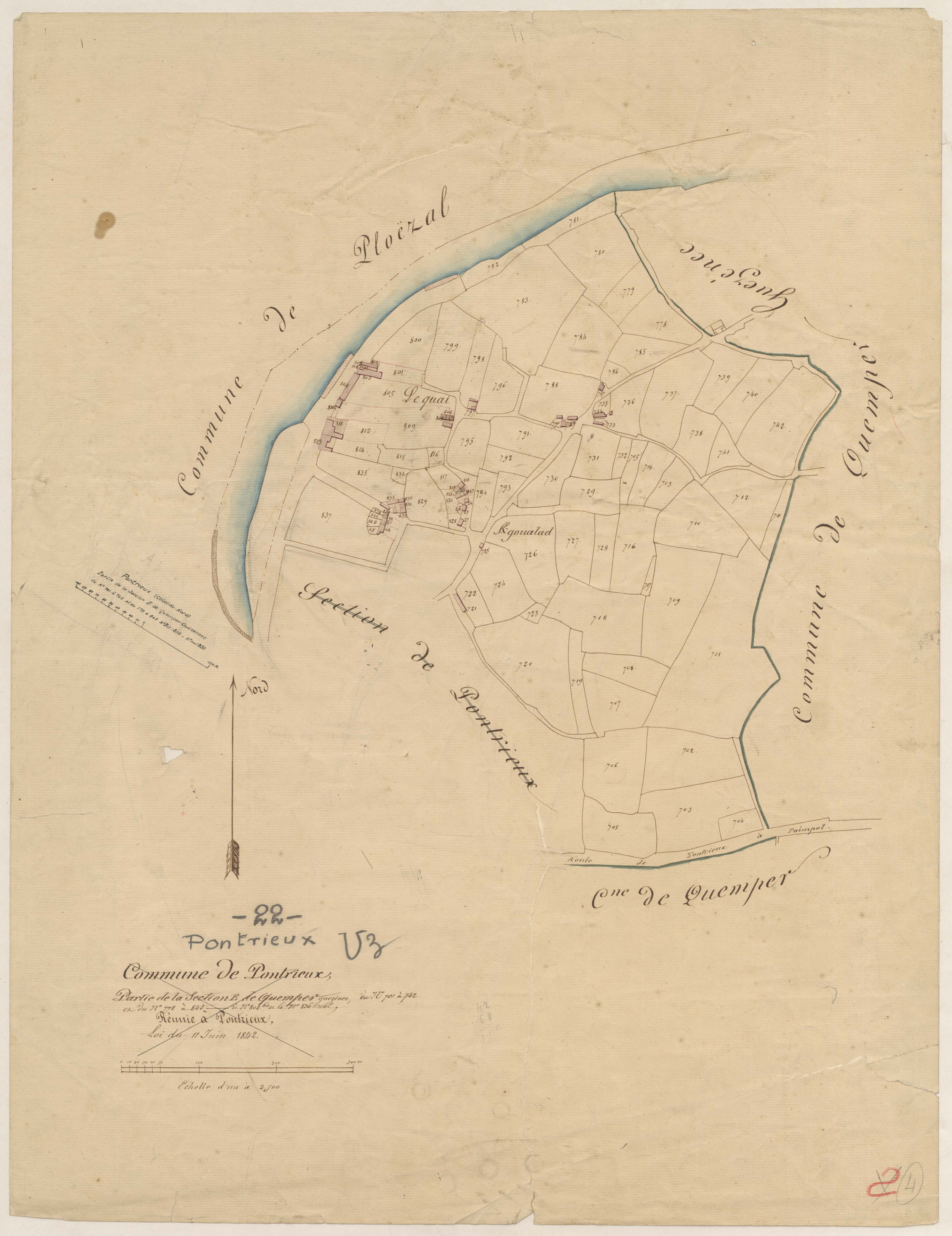 Pontrieux - Section unique, 3e feuille