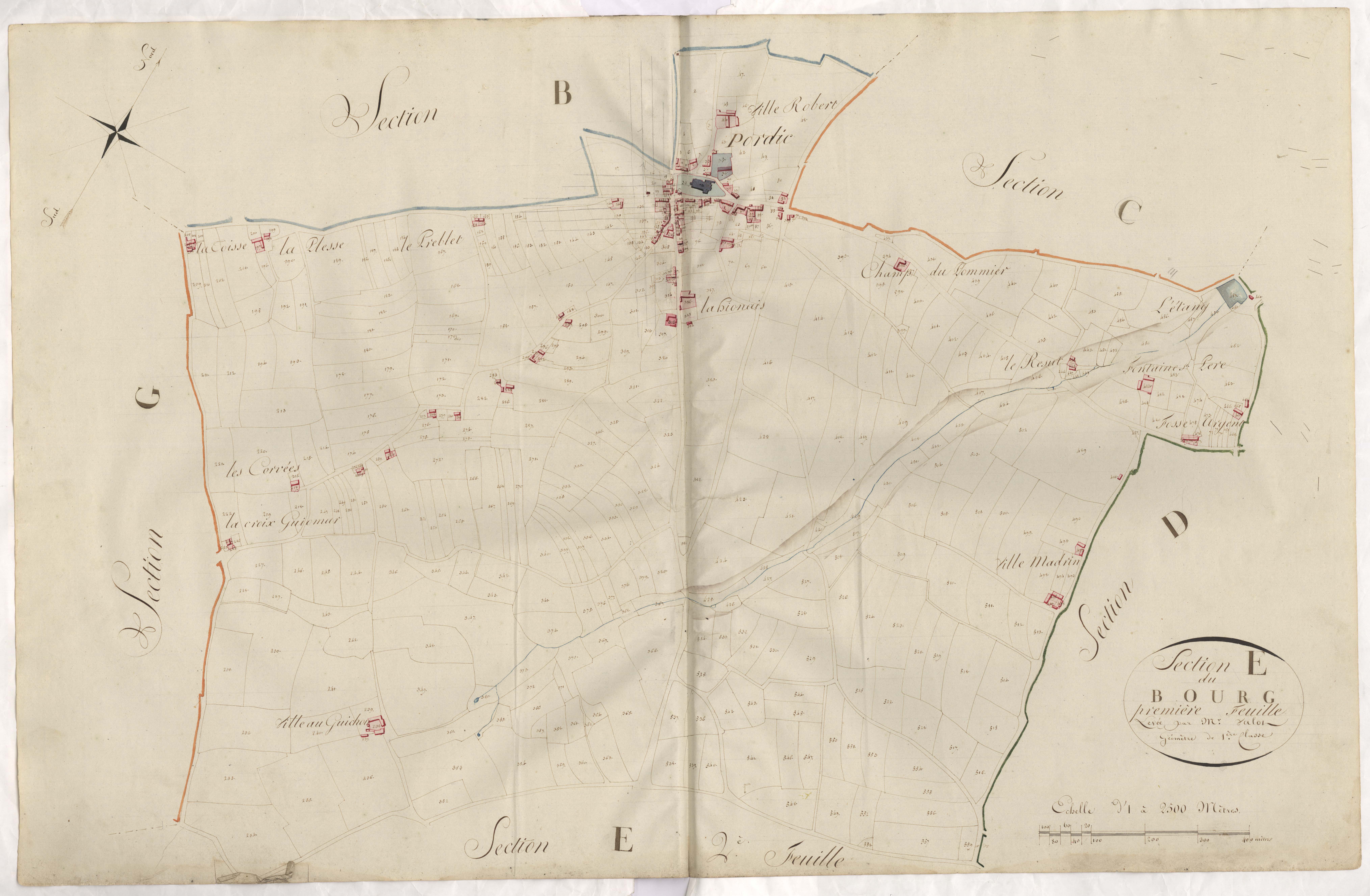 Pordic - Section E, 1re feuille