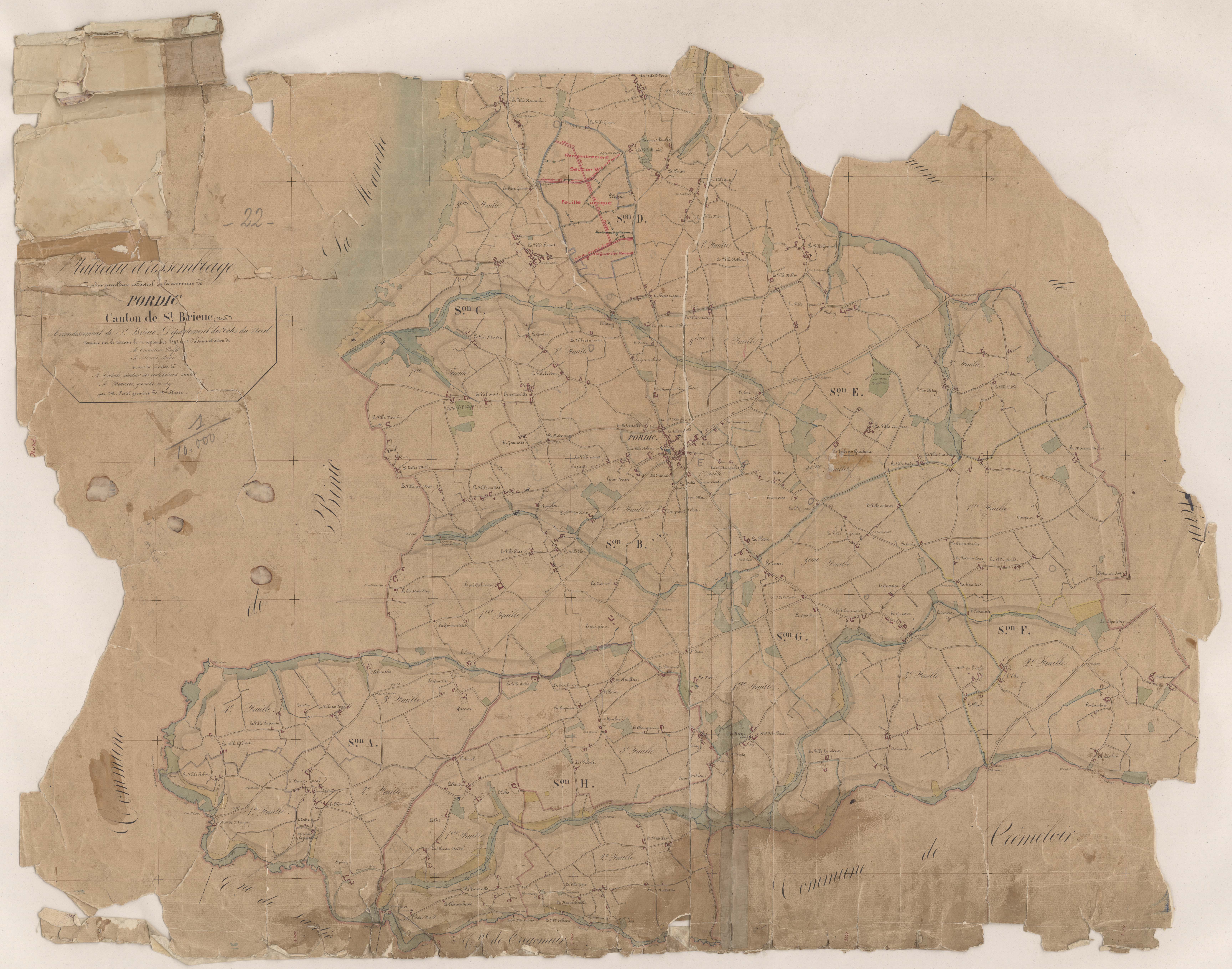 Pordic - Tableau d'assemblage