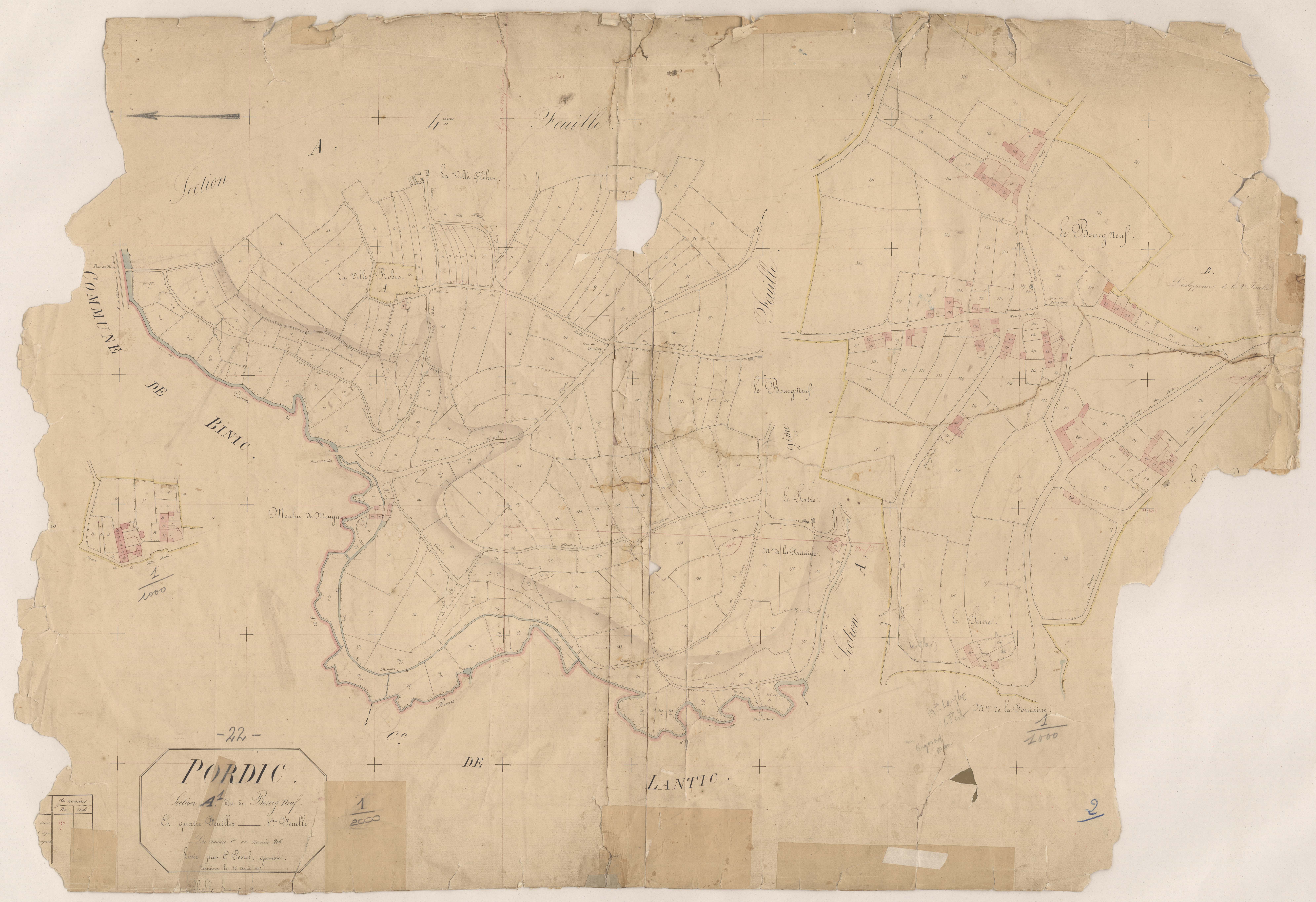 Pordic - Section A, 1re feuille