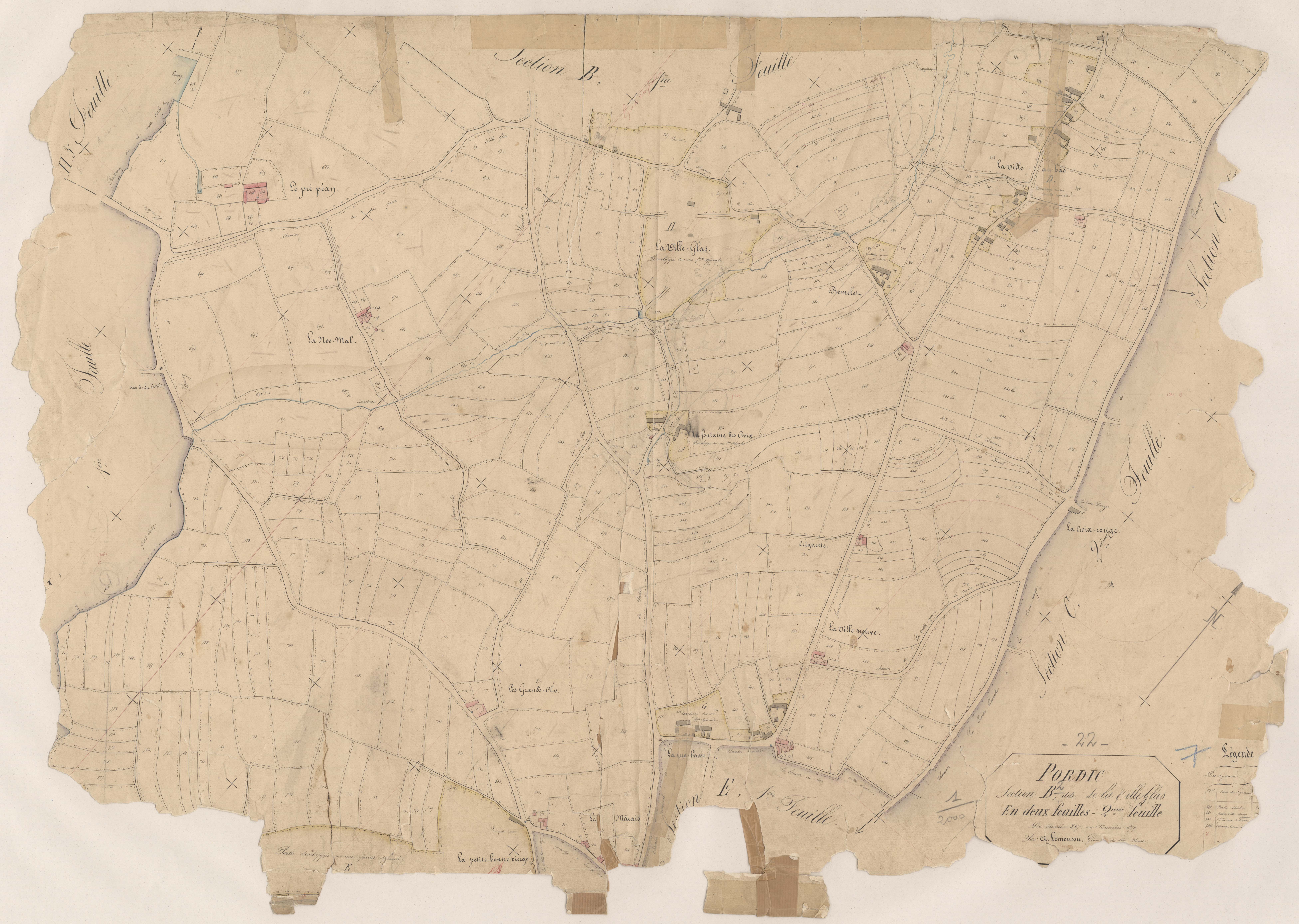 Pordic - Section B, 2e feuille
