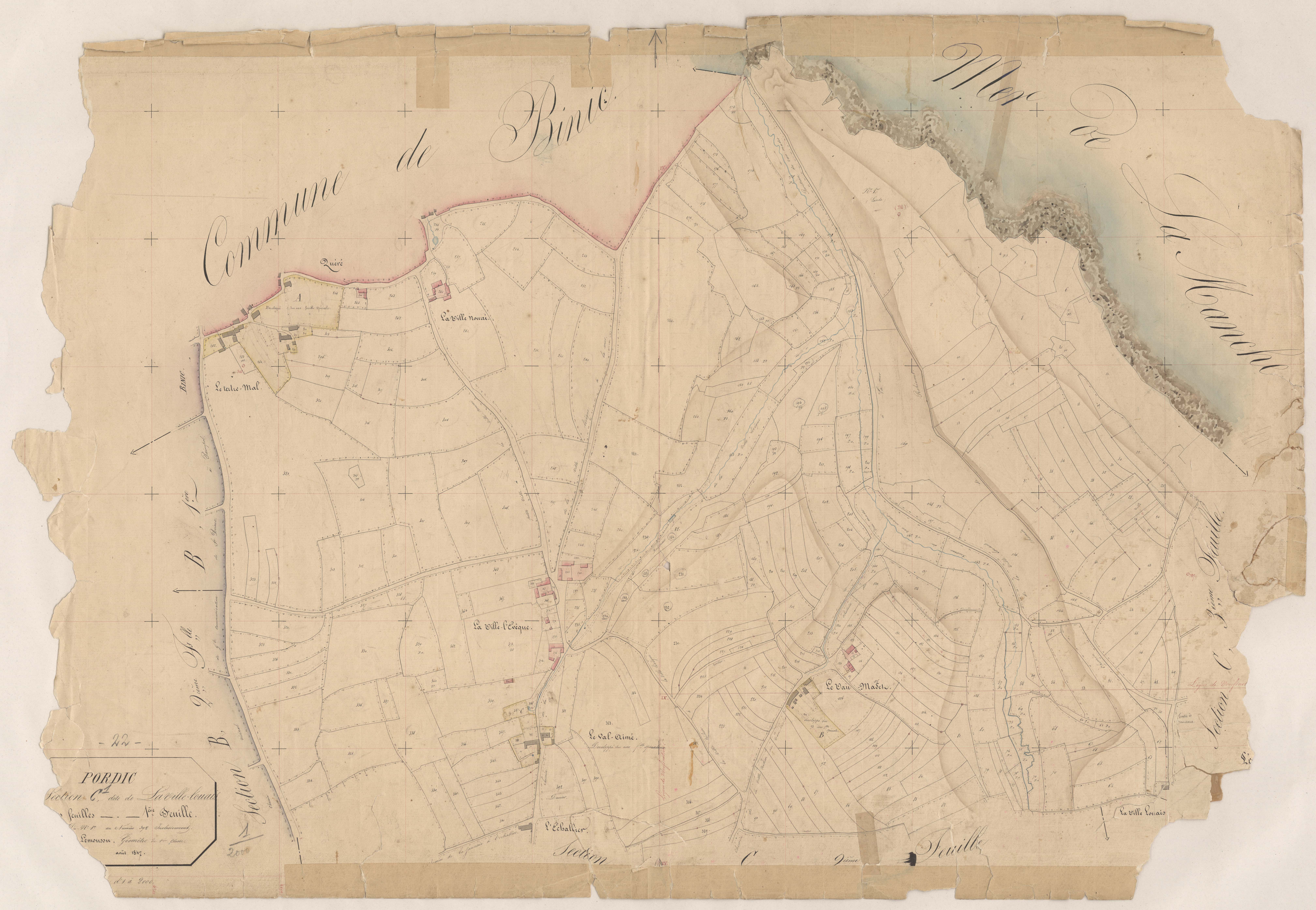 Pordic - Section C, 1re feuille