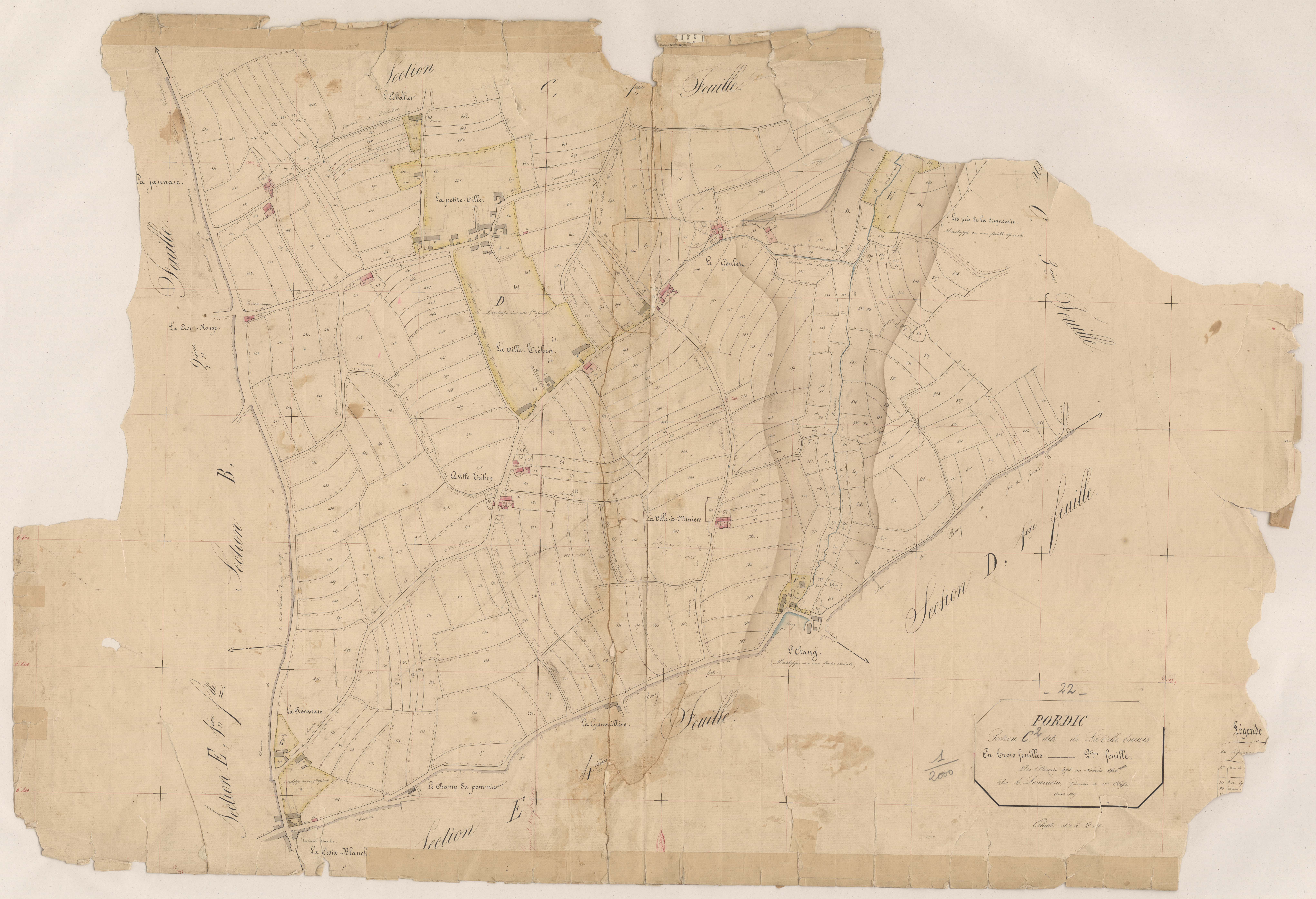 Pordic - Section C, 2e feuille