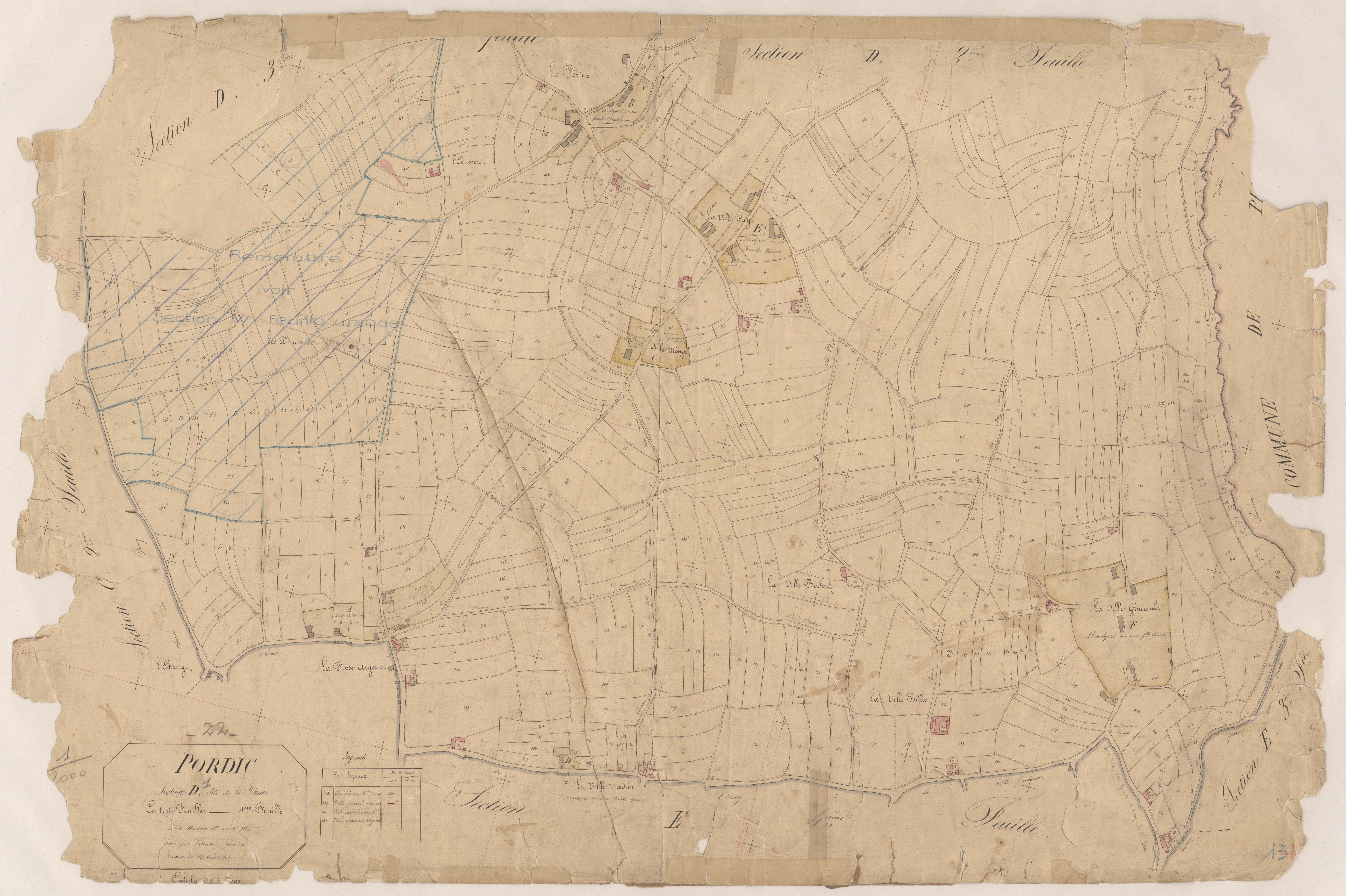 Pordic - Section D, 1re feuille