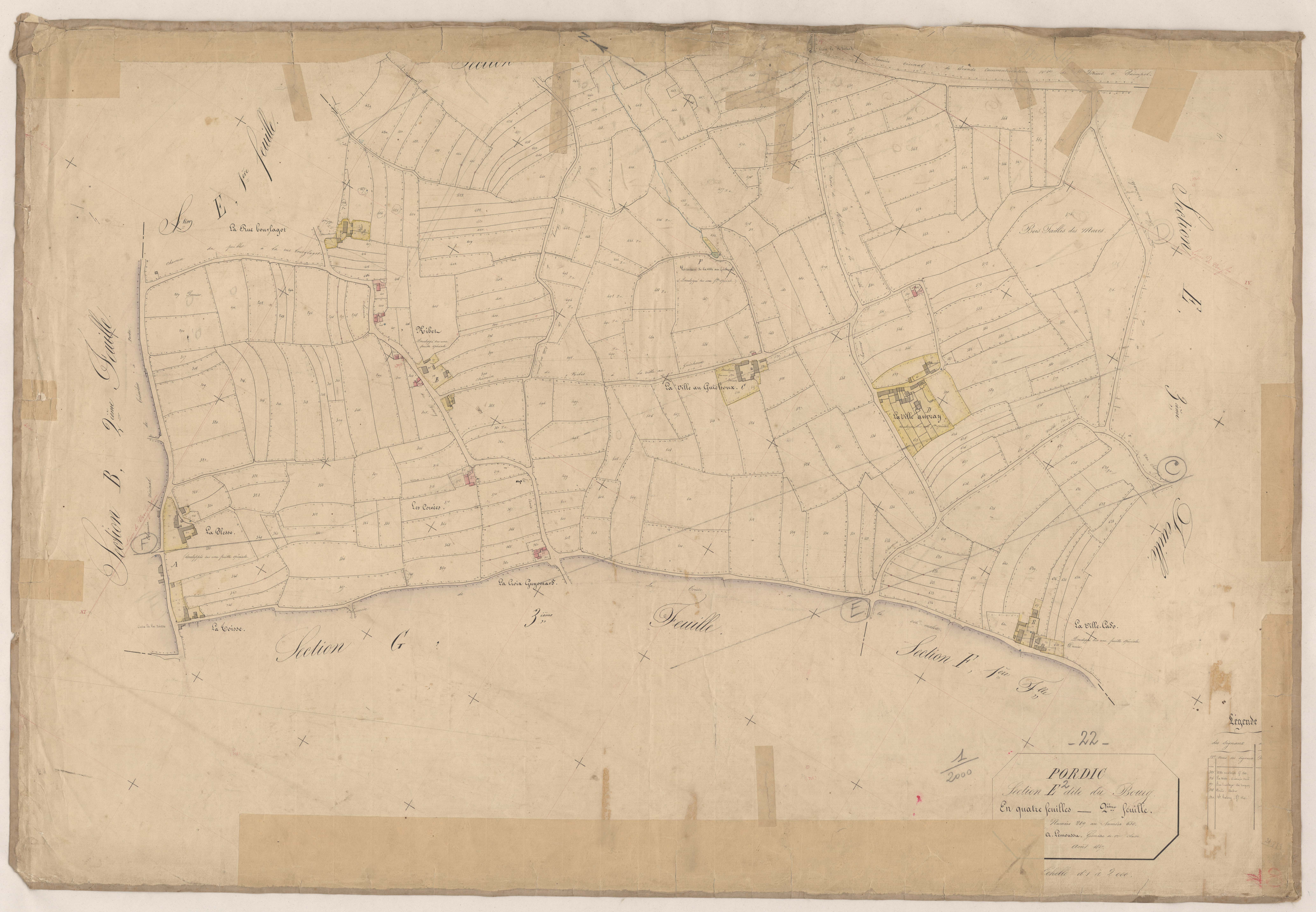Pordic - Section E, 2e feuille
