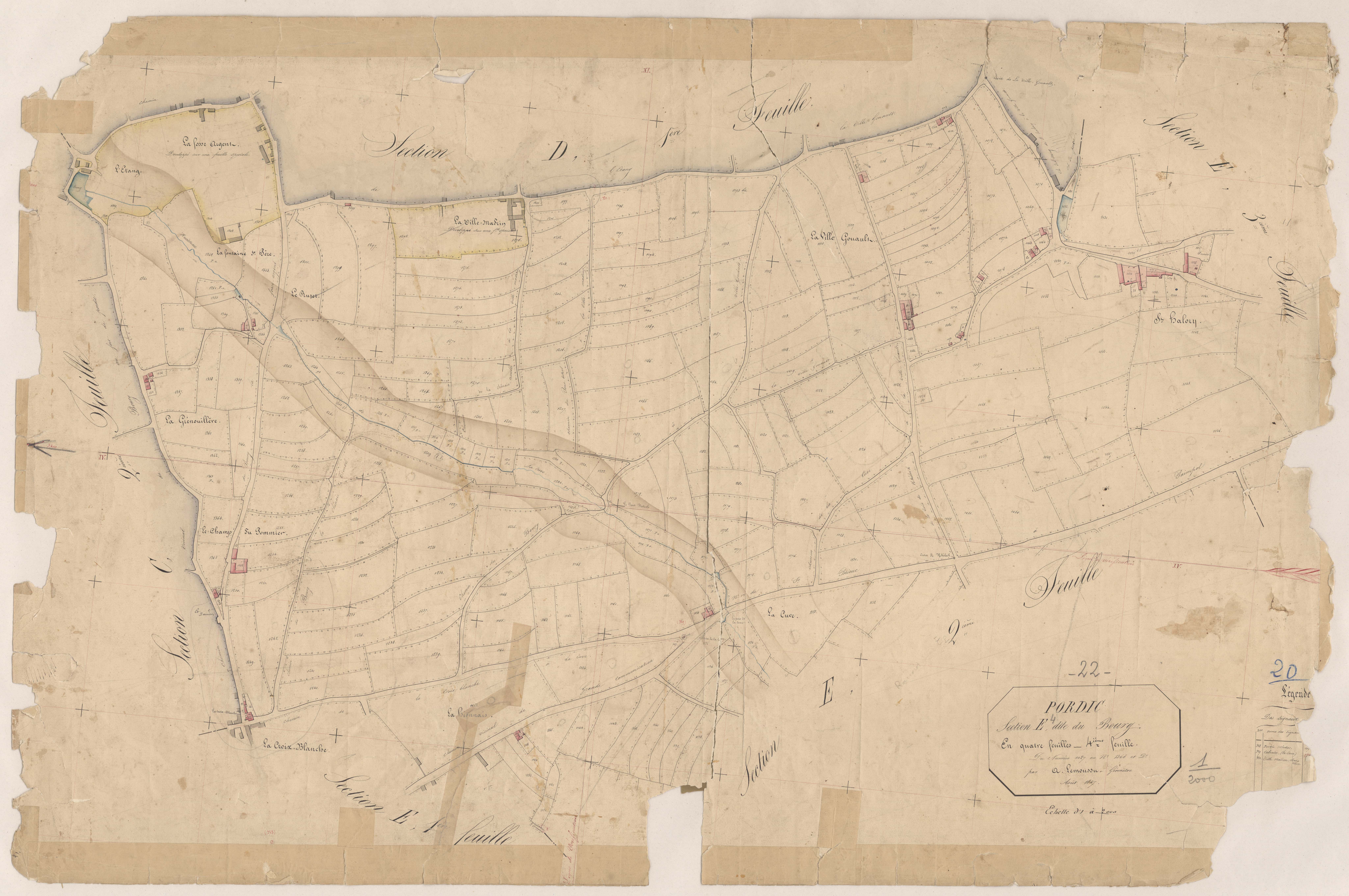 Pordic - Section E, 4e feuille