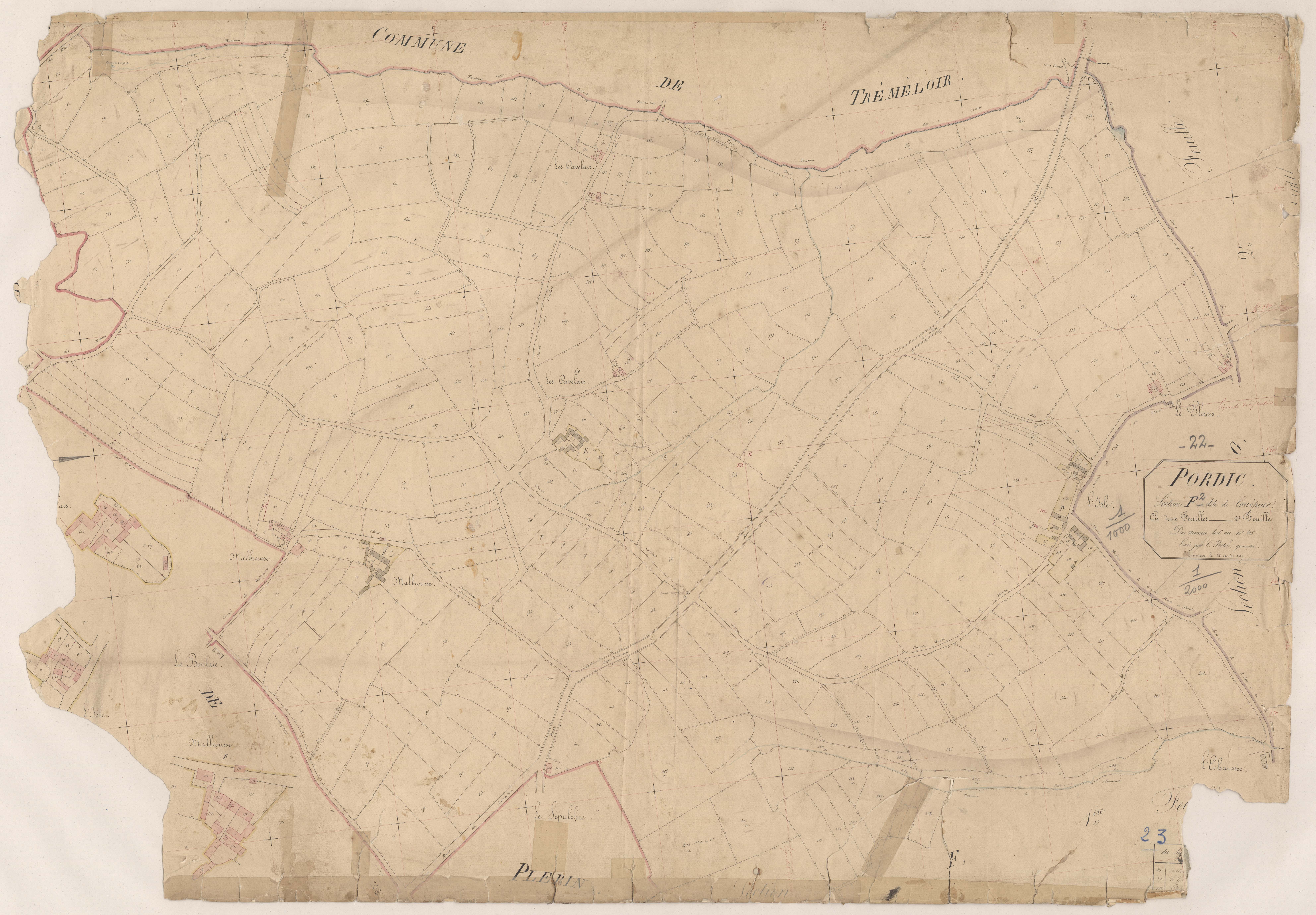 Pordic - Section F, 2e feuille