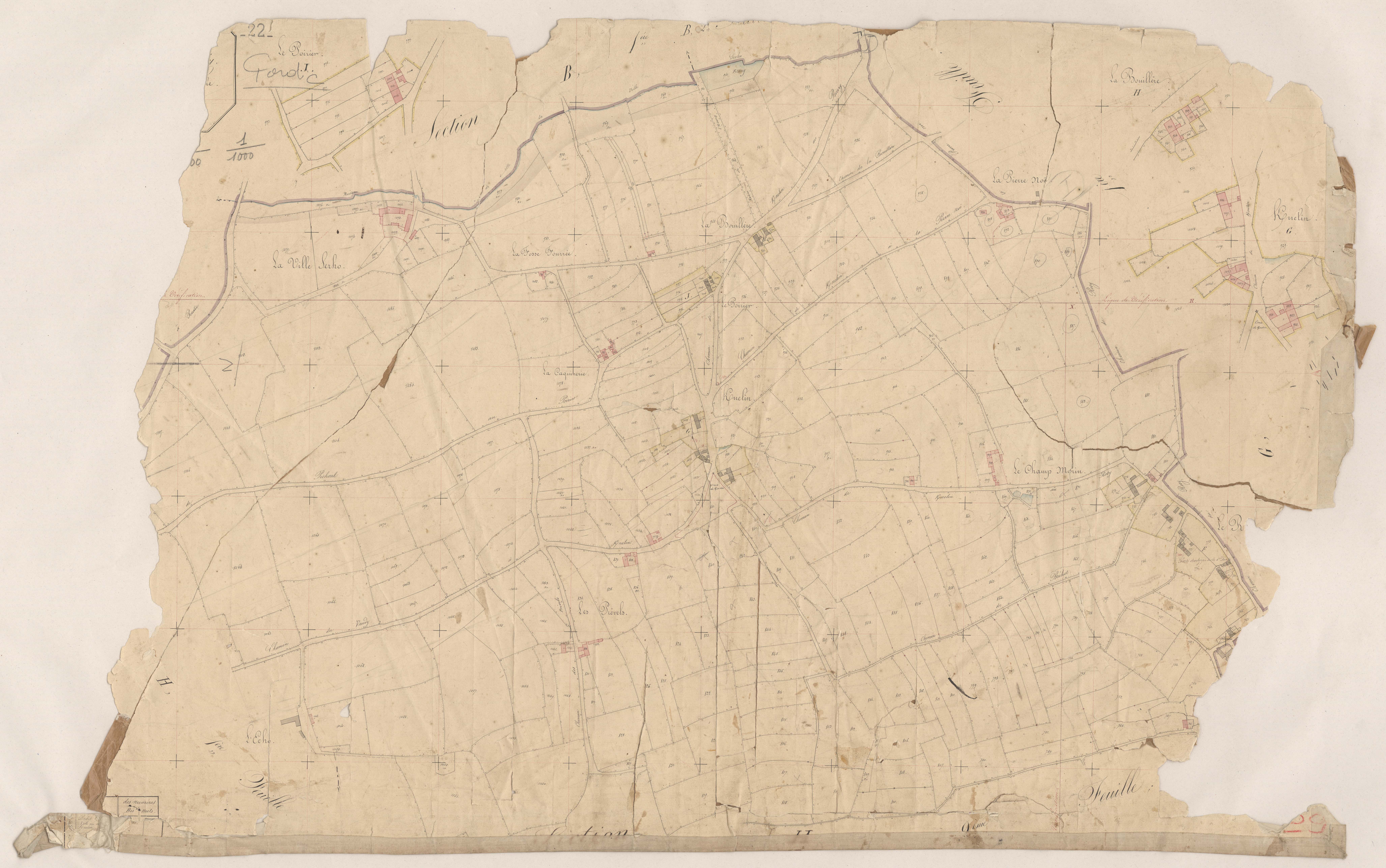 Pordic - Section H, 3e feuille