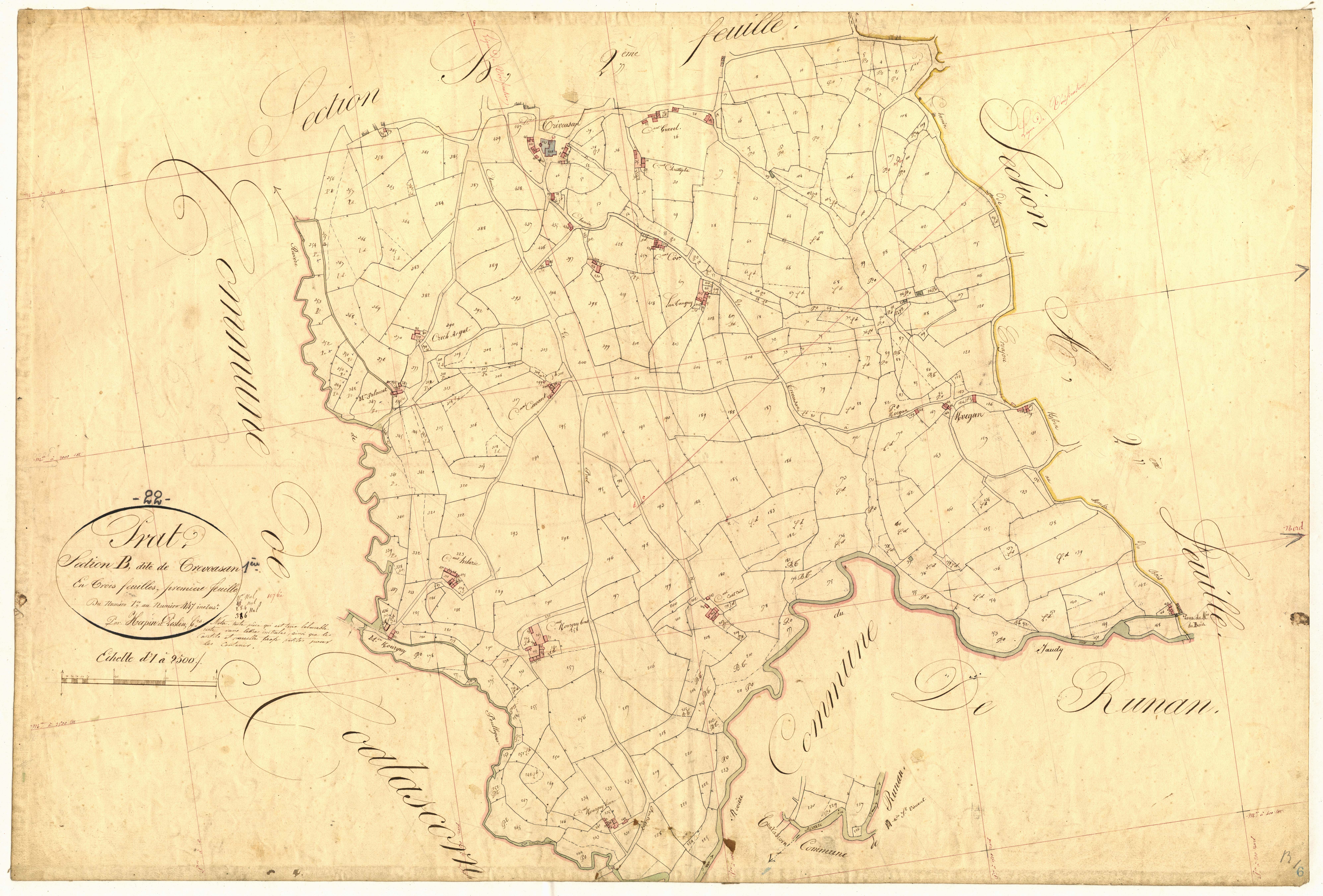 Prat - Section B, 1re feuille