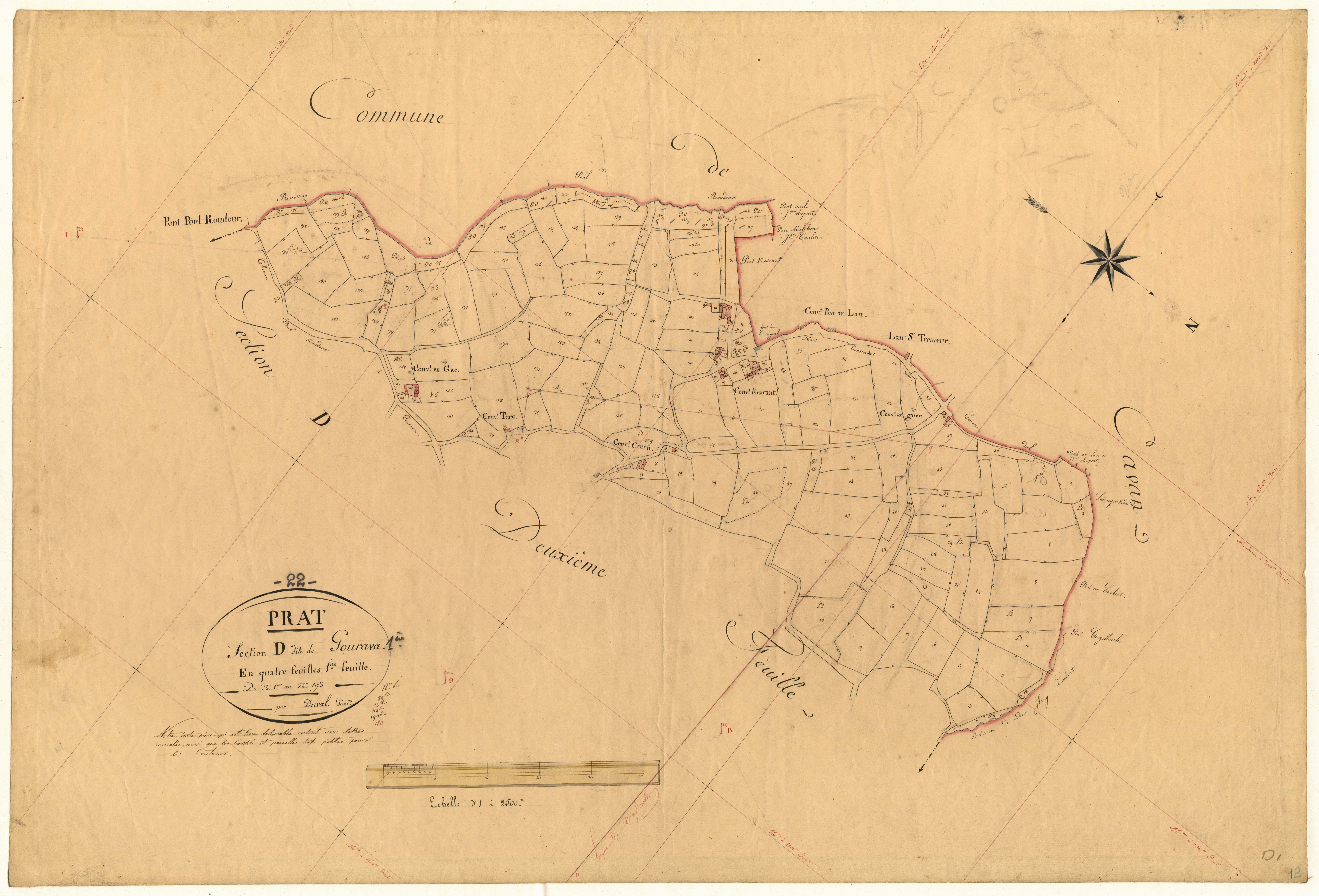 Prat - Section D, 1re feuille