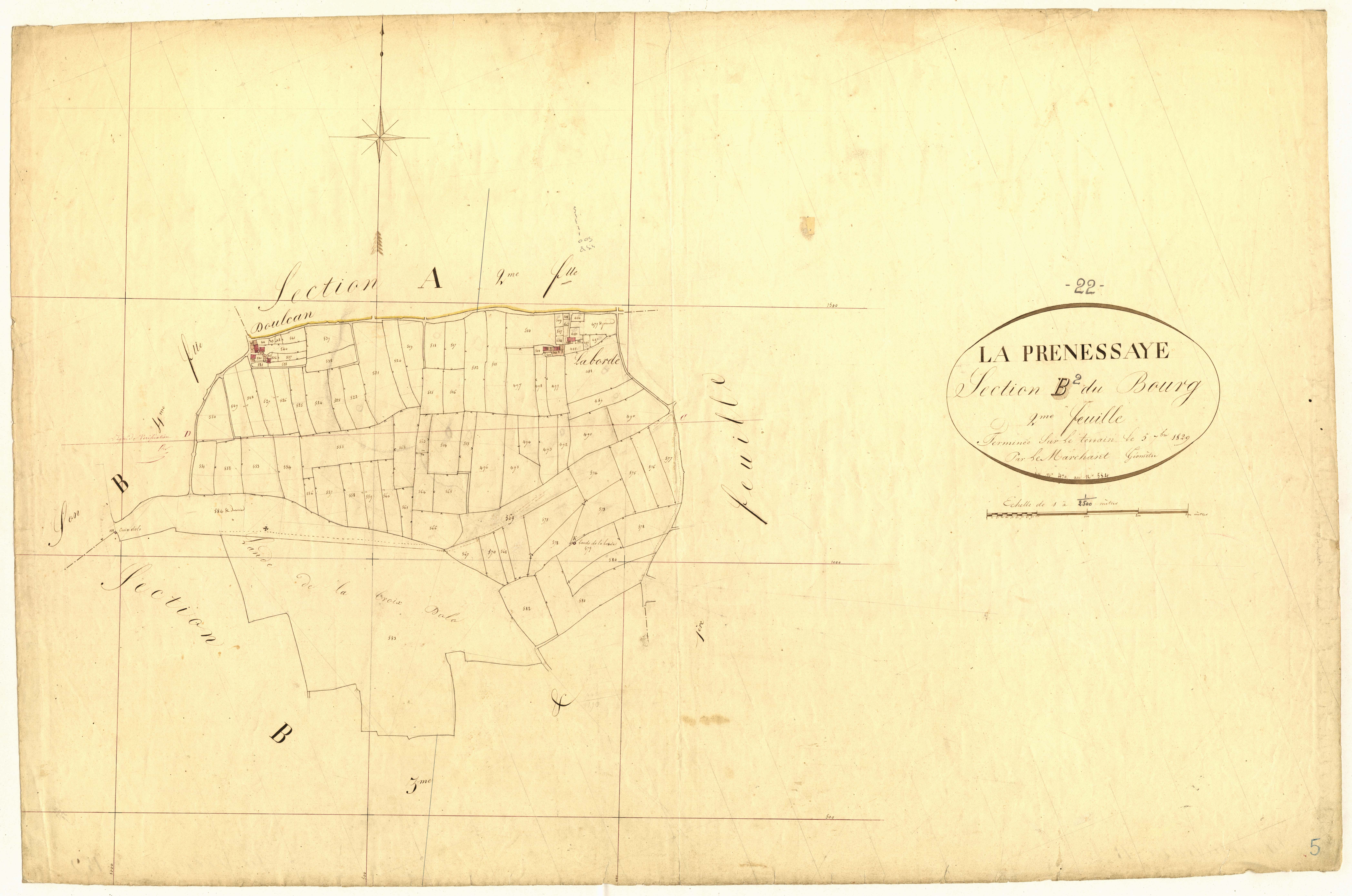 La Prénessaye - Section B, 2e feuille