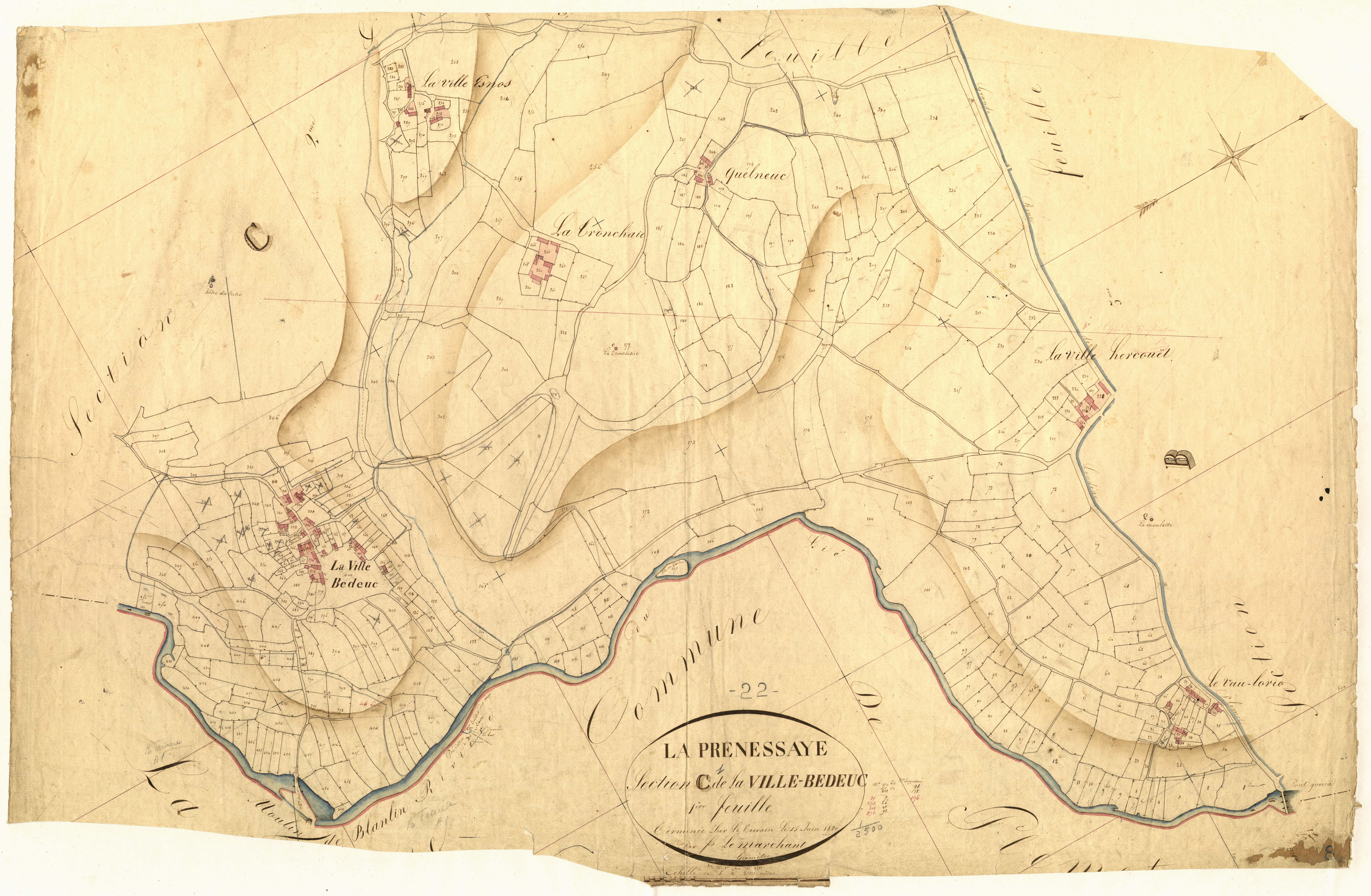 La Prénessaye - Section C, 1re feuille