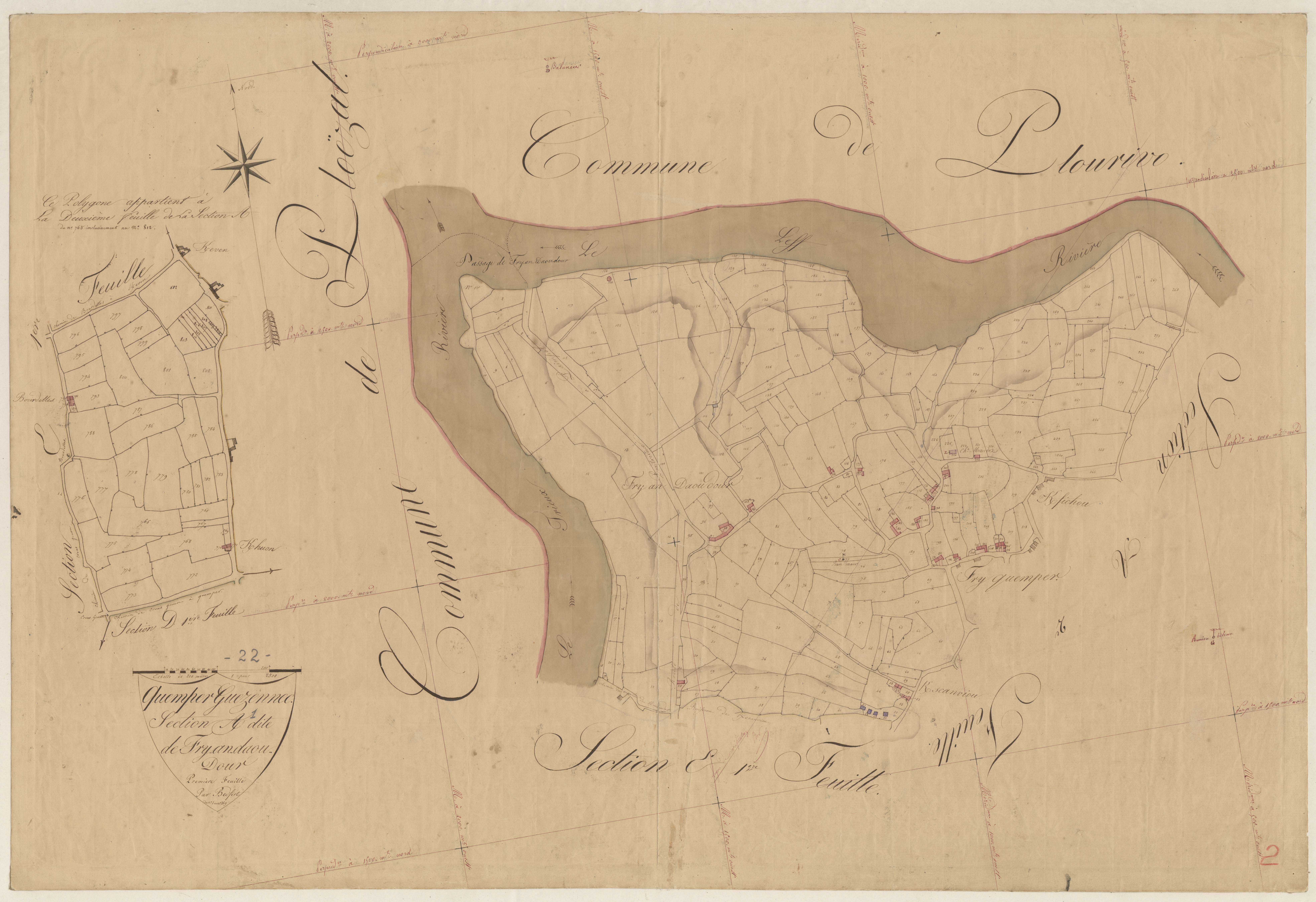 Quemper-Guézennec - Section A, 1re feuille