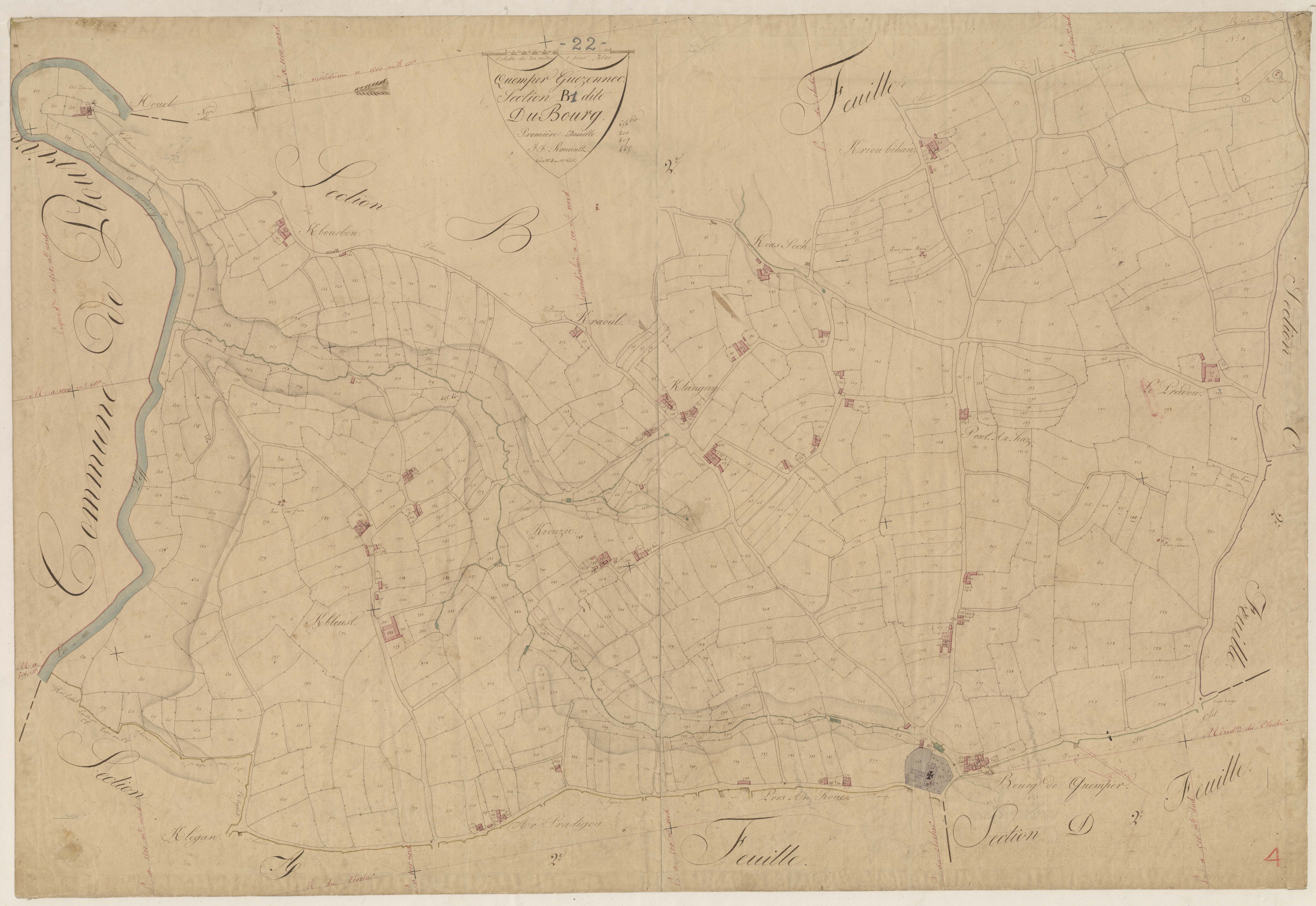 Quemper-Guézennec - Section B, 1re feuille