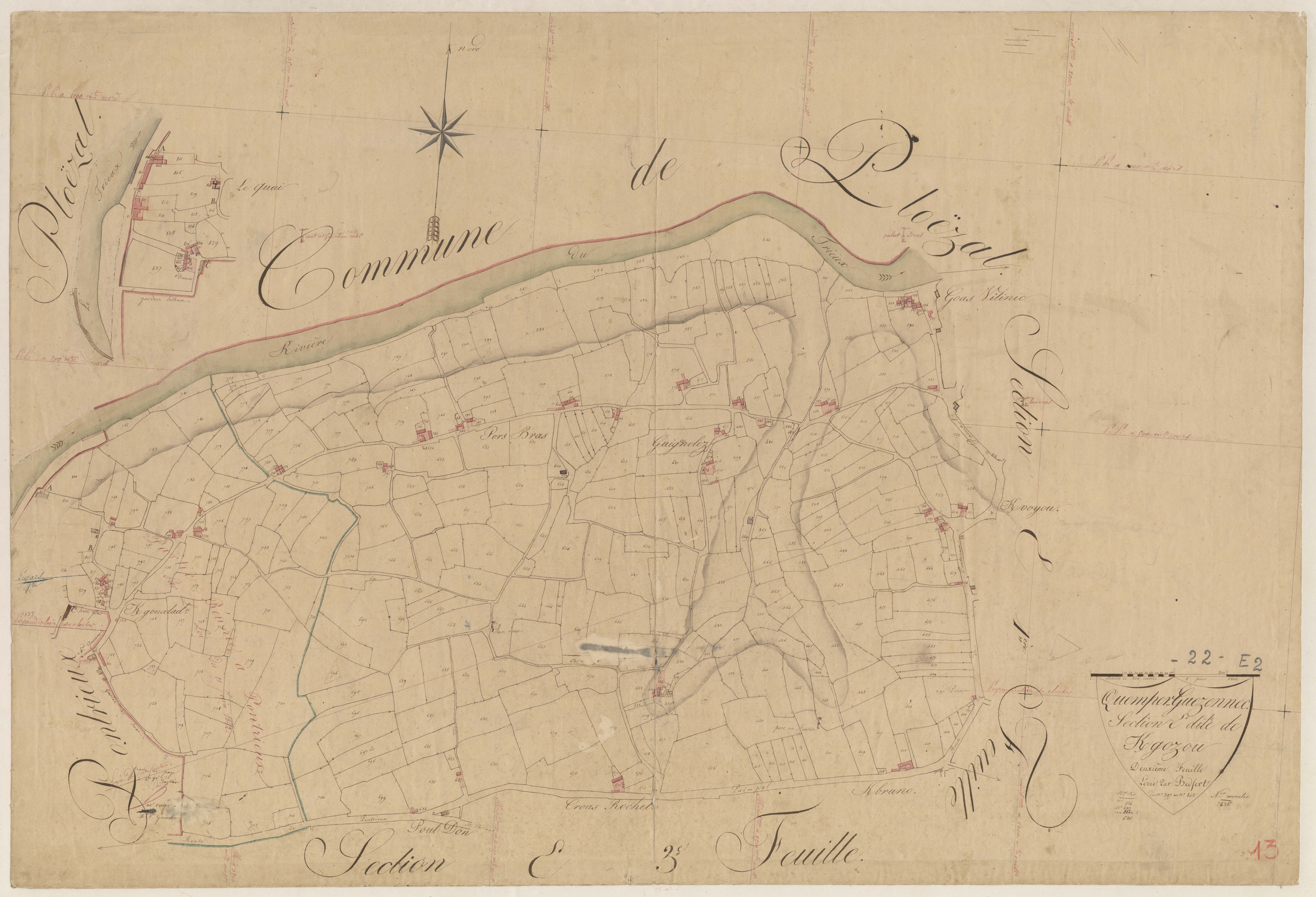 Quemper-Guézennec - Section E, 2e feuille