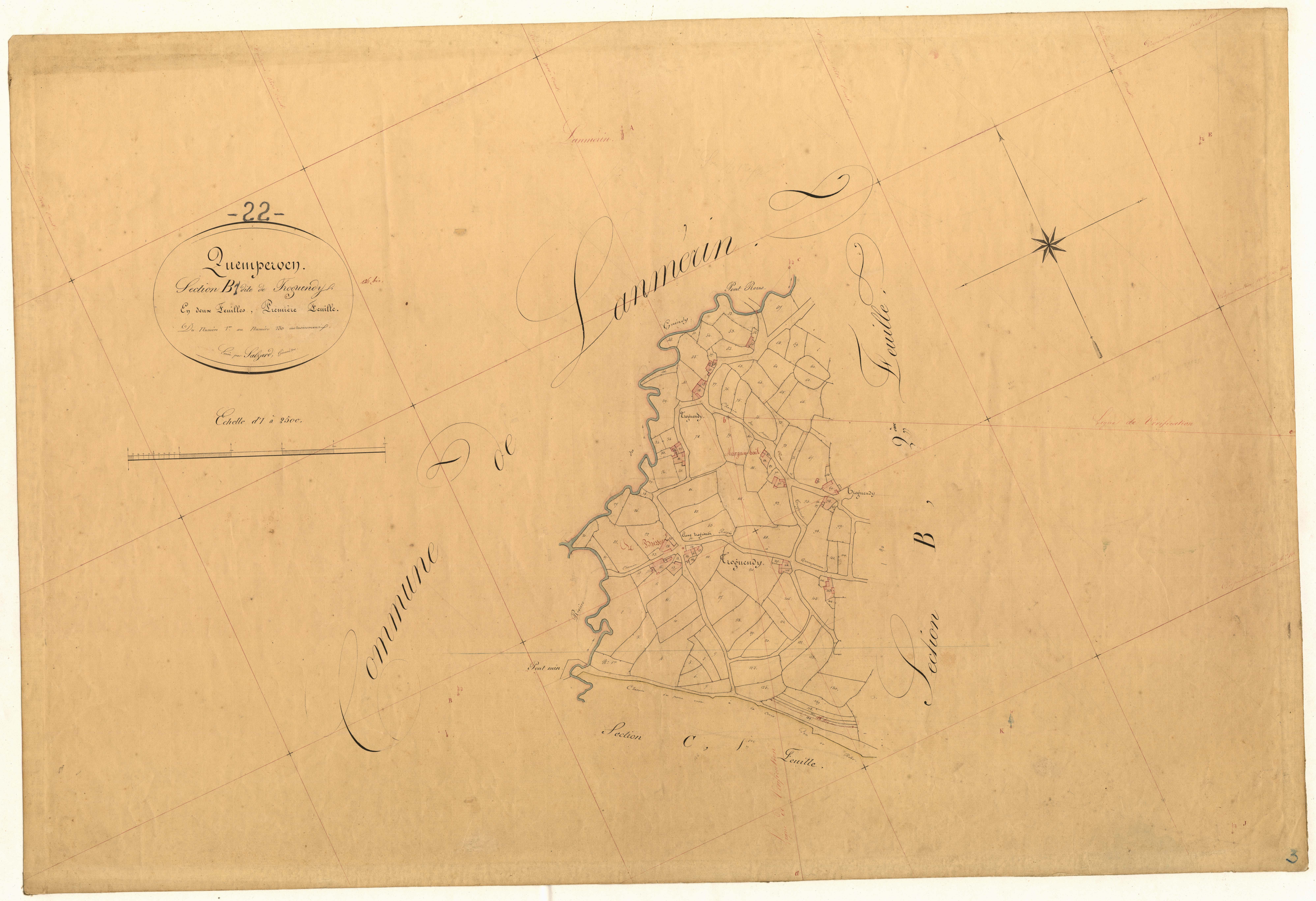 Quemperven - Section B, 1re feuille