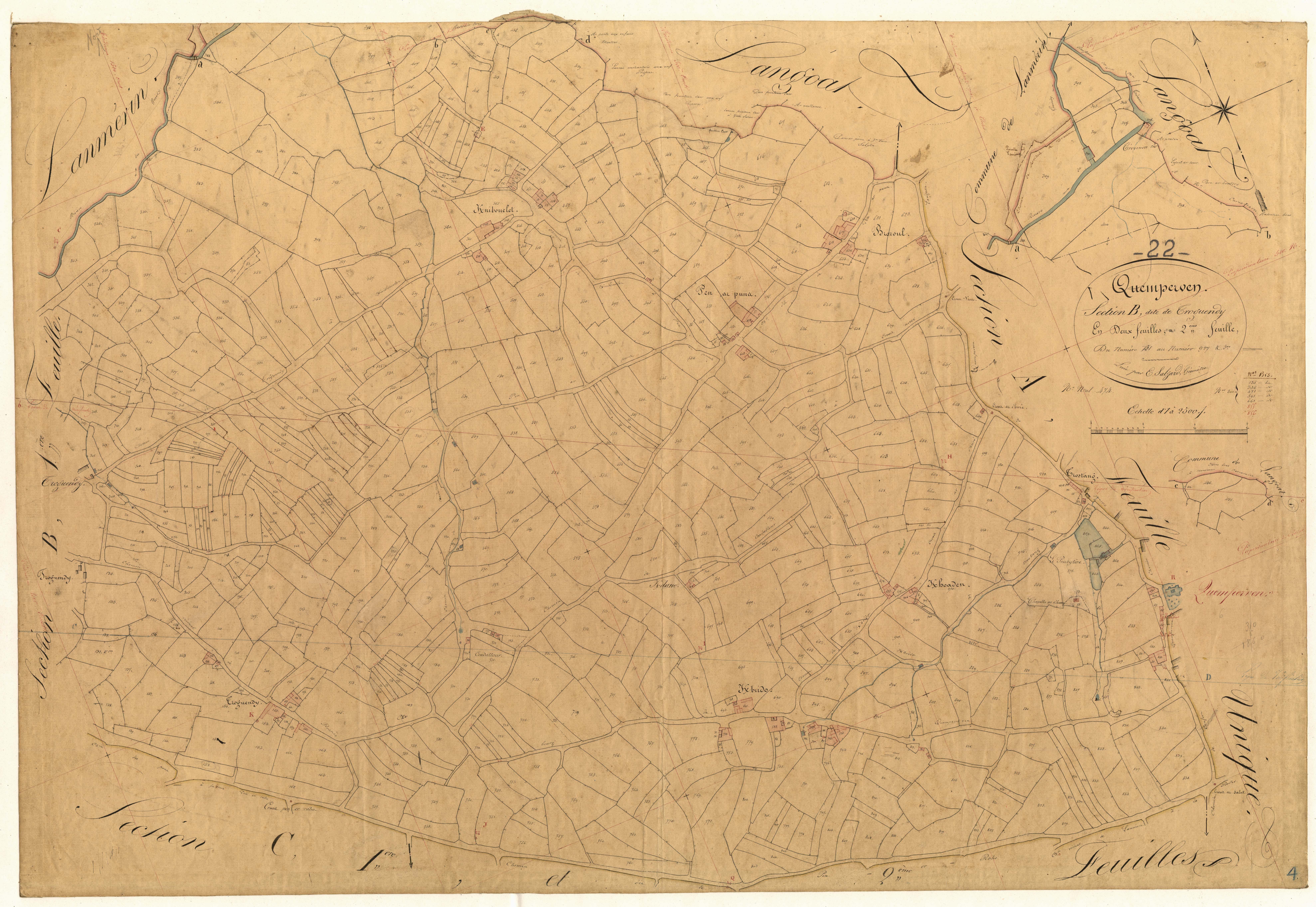 Quemperven - Section B, 2e feuille