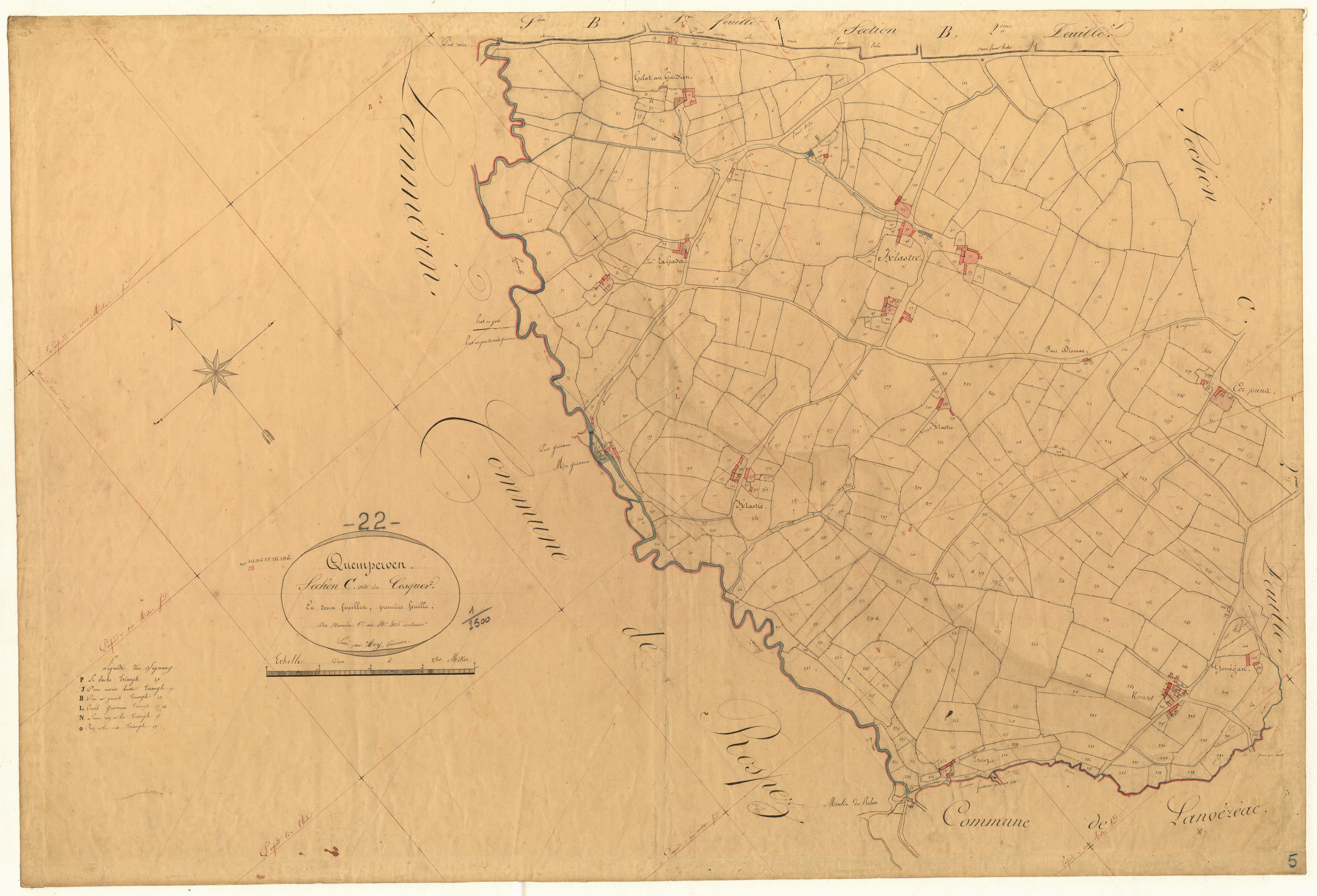 Quemperven - Section C, 1re feuille