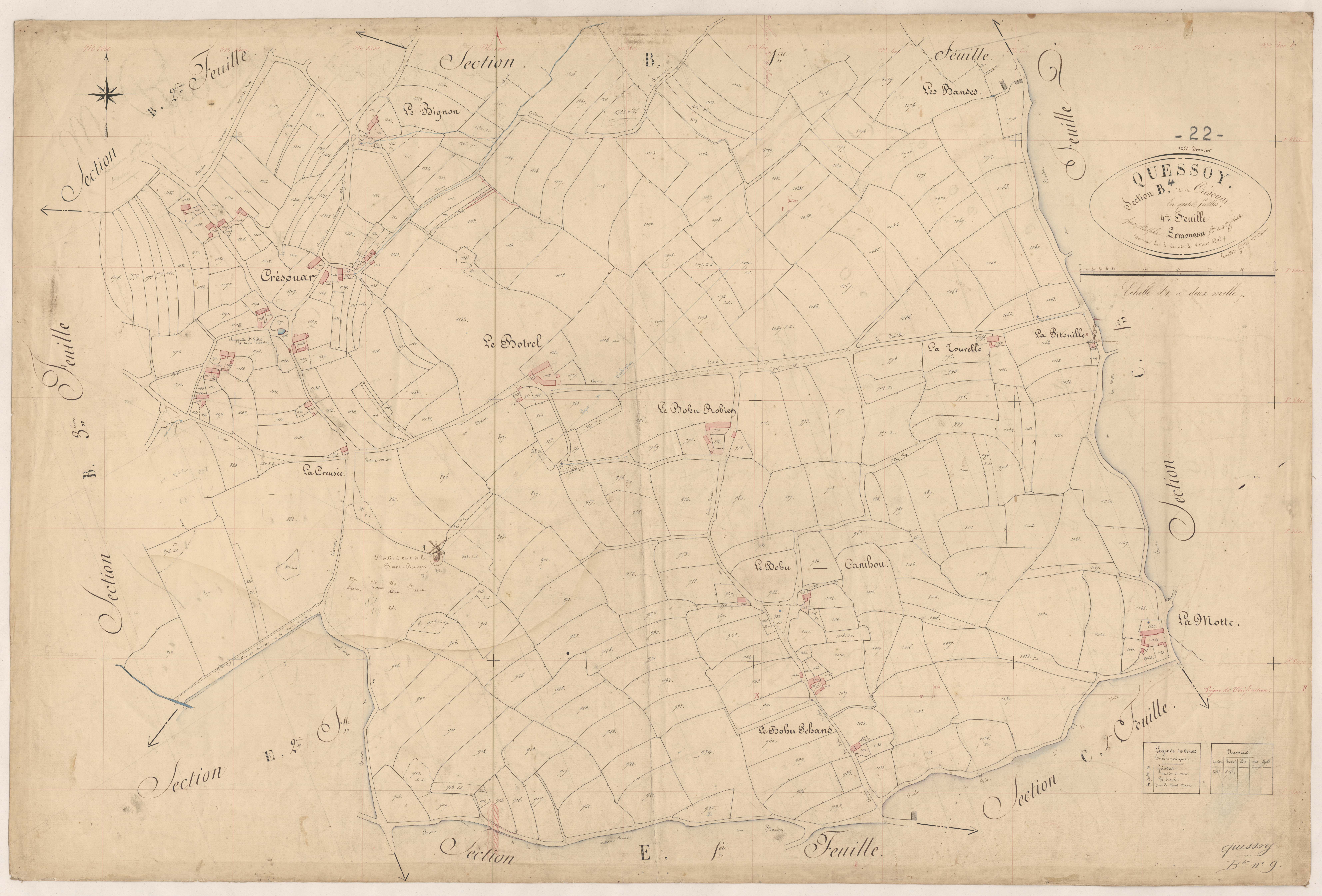 Quessoy - Section B, 4e feuille