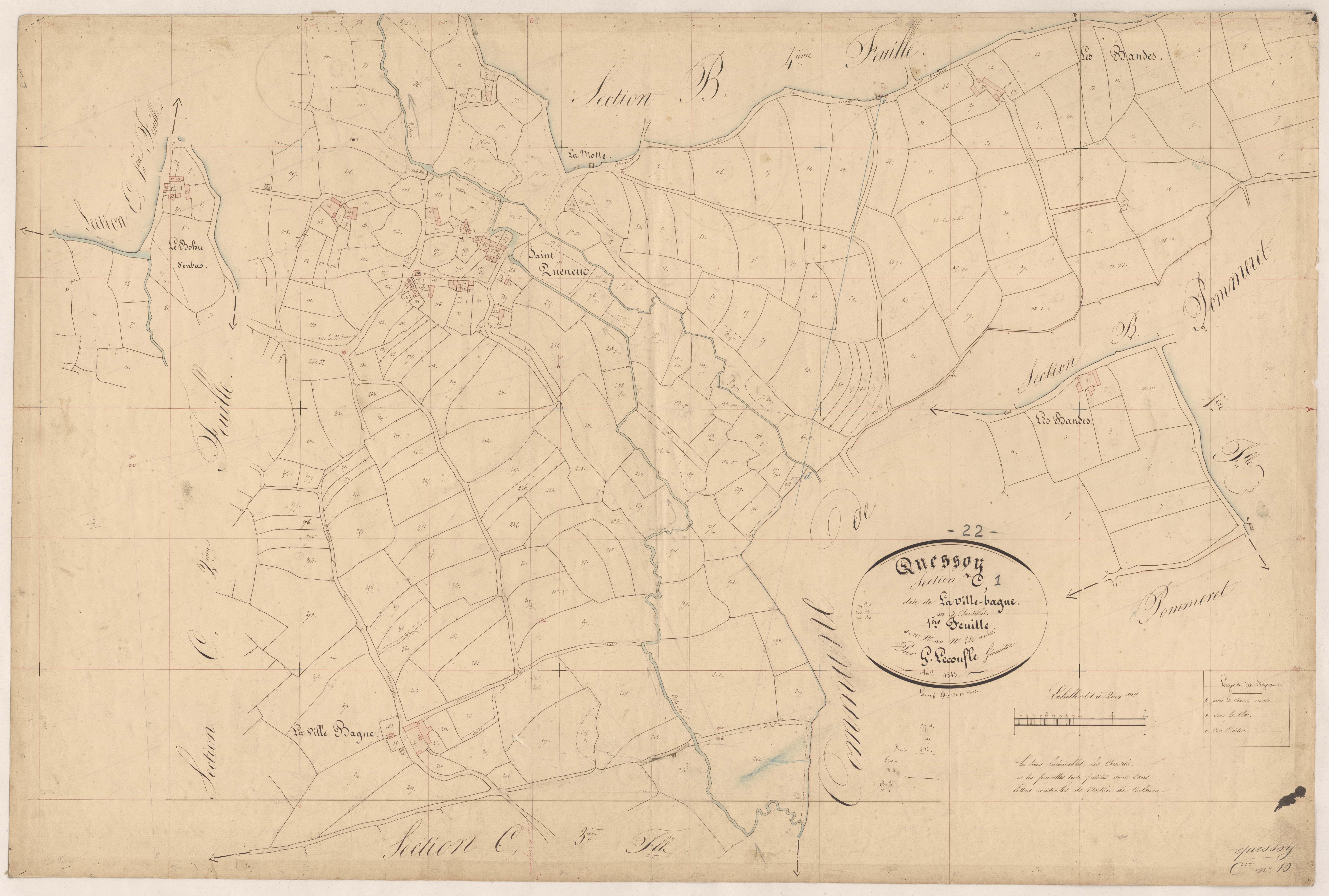 Quessoy - Section C, 1re feuille