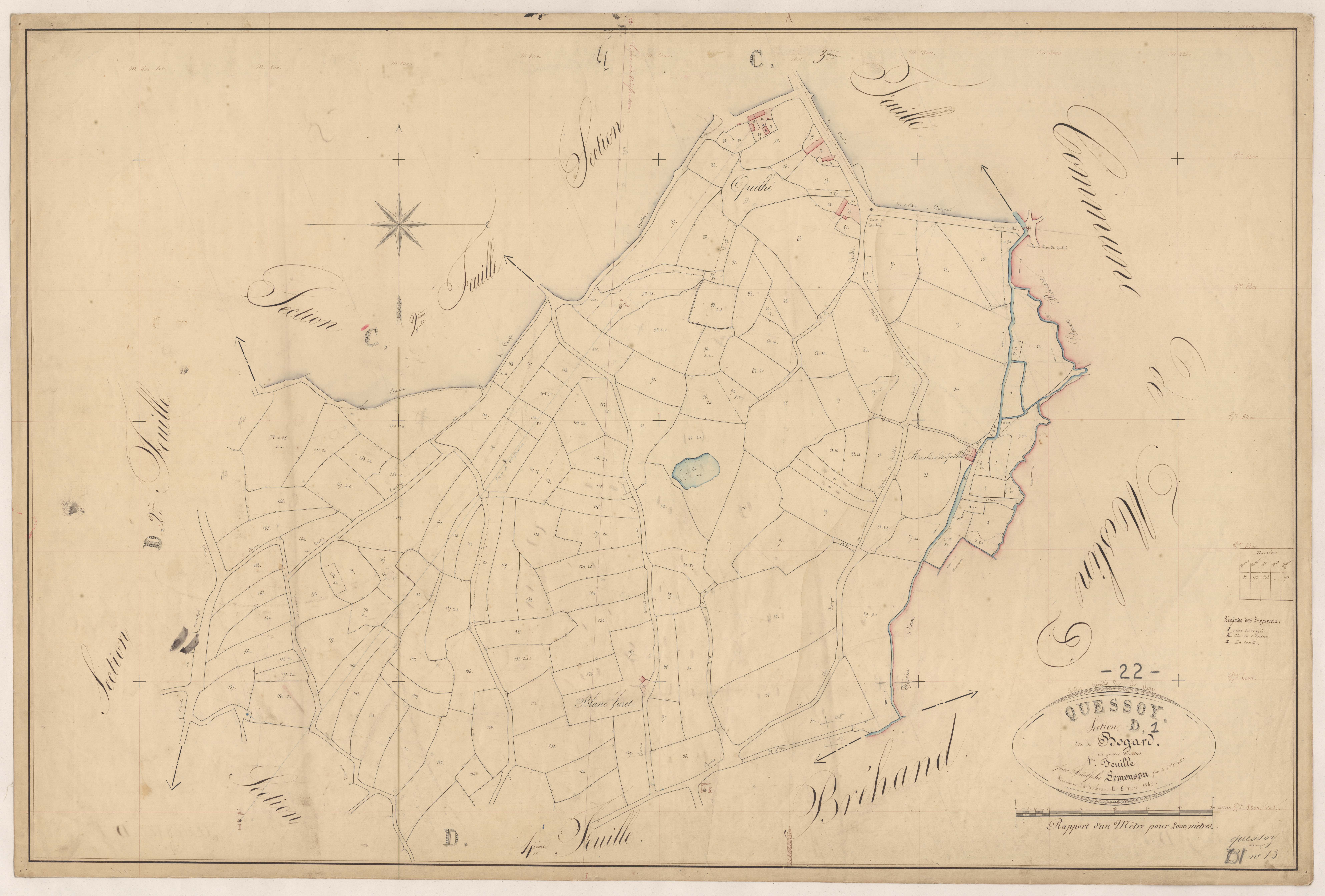 Quessoy - Section D, 1re feuille