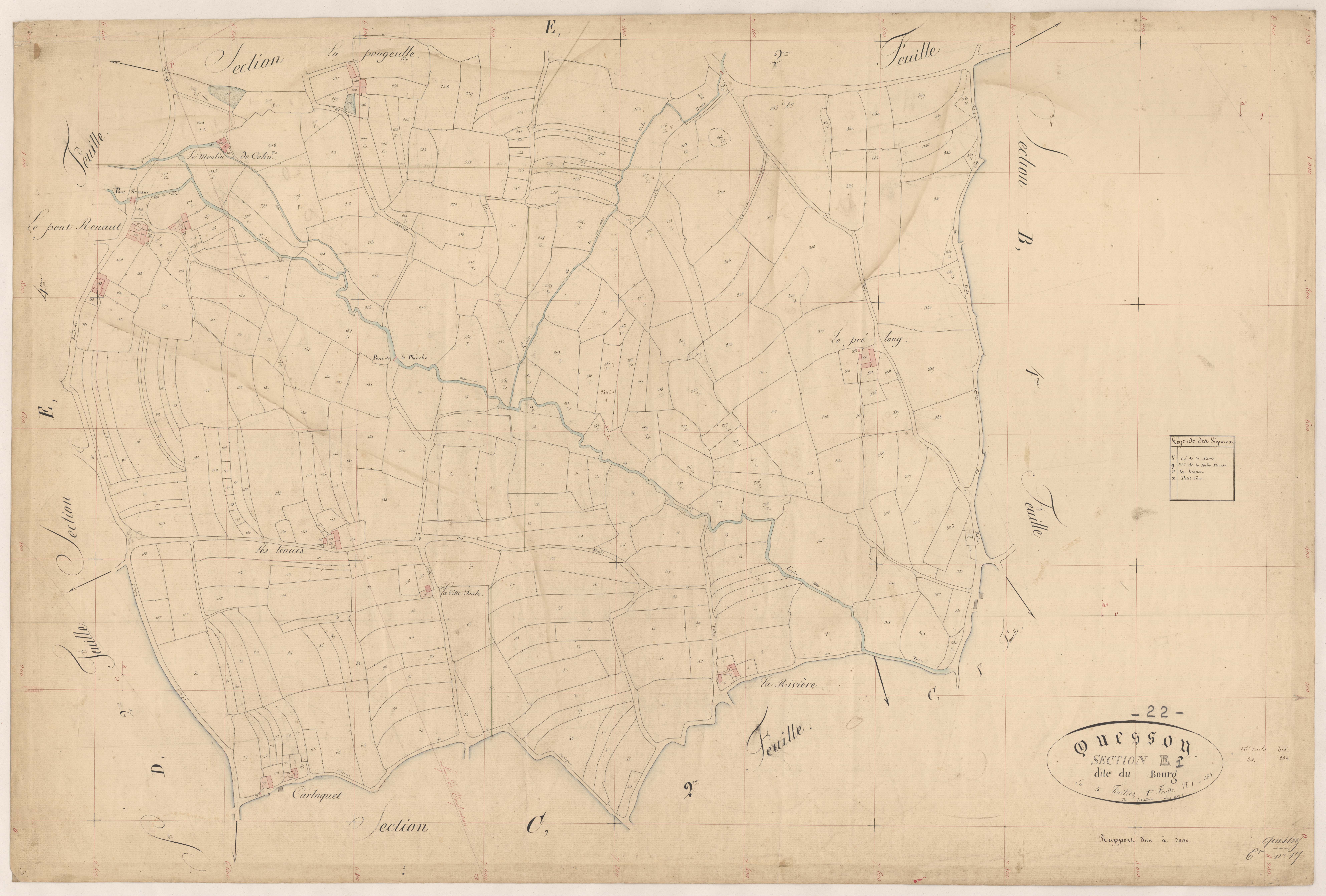 Quessoy - Section E, 1re feuille